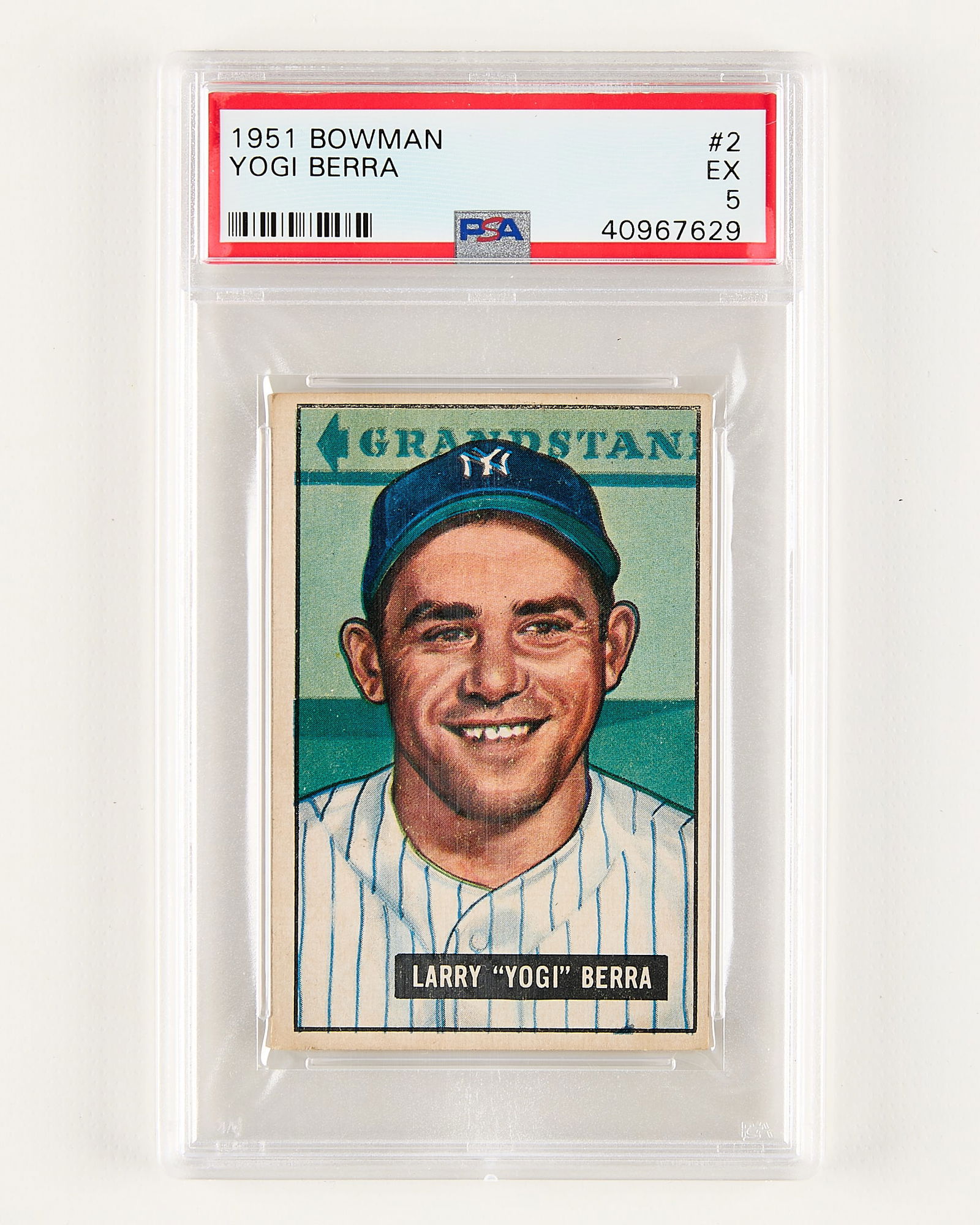 1951 Bowman #2 Yogi Berra PSA 5 (1 of 2)