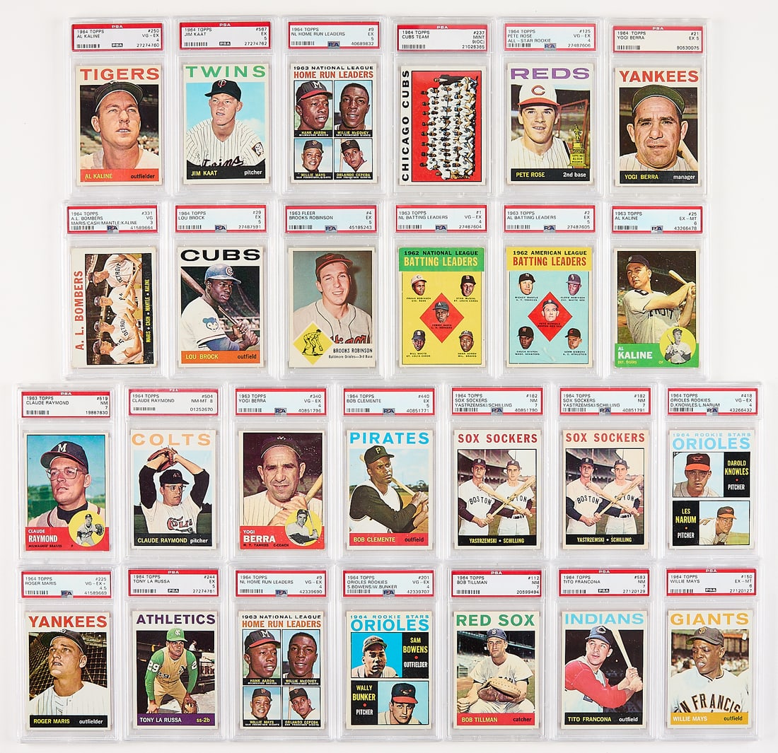 26 1963-64 Topps Cards PSA Graded HOF (1 of 6)
