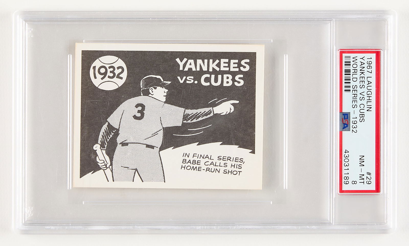 1967 Laughlin WS #29 Yankees v. Cubs 1932 PSA 8 (1 of 2)