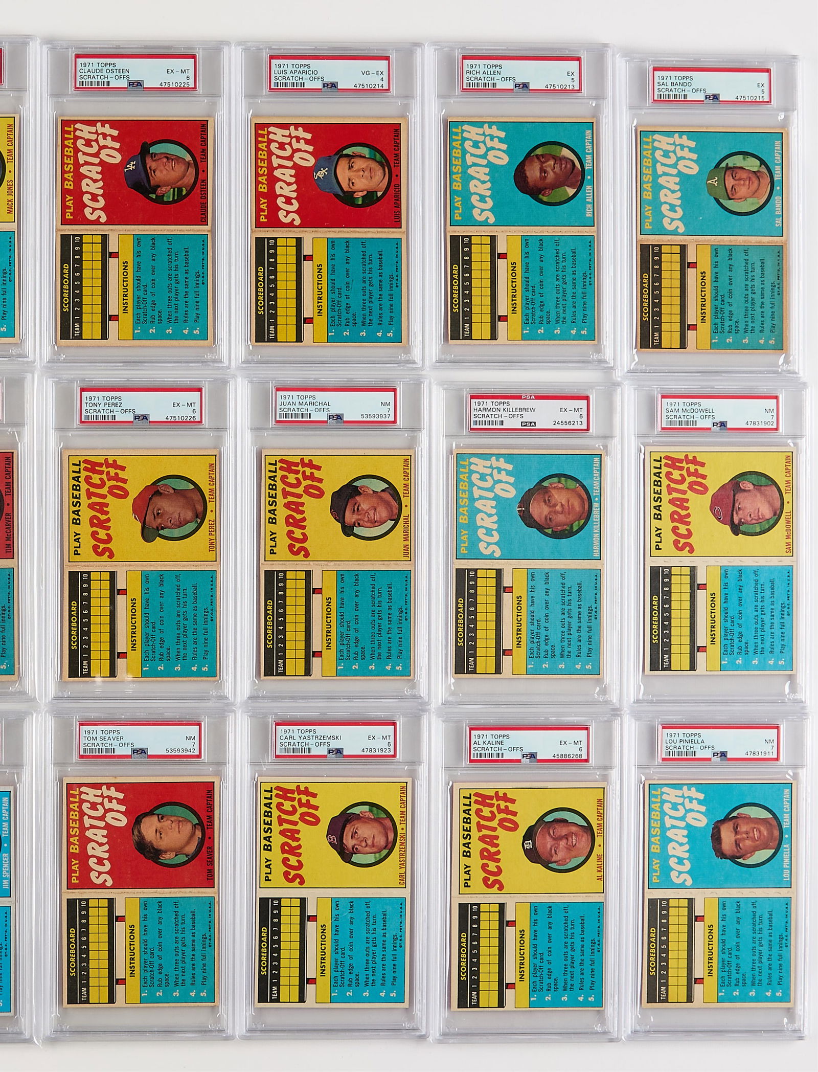 1971 Topps Scratch-Off Complete Set - None Higher - 4