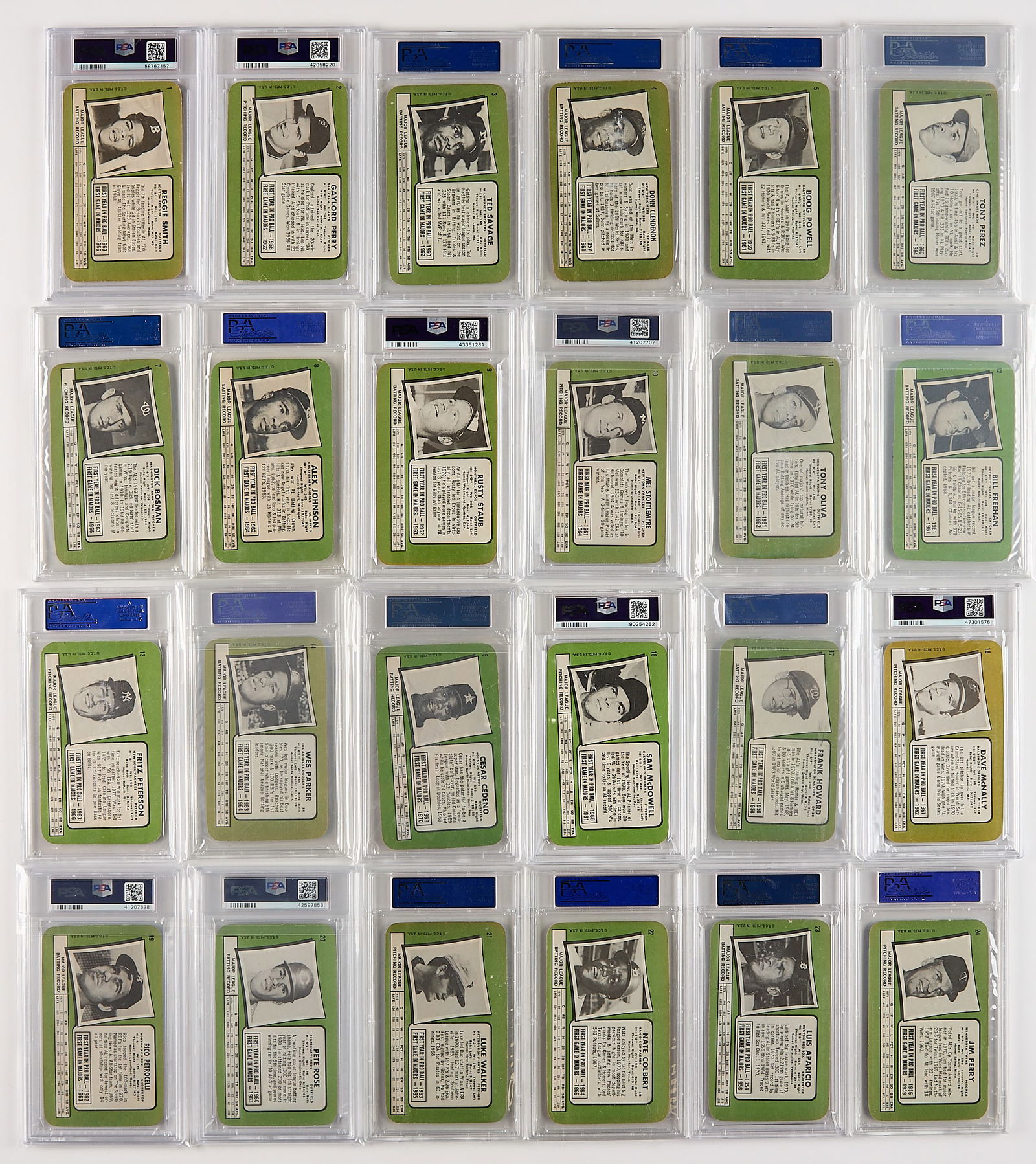 Complete Set 1971 Topps Super Graded - 2