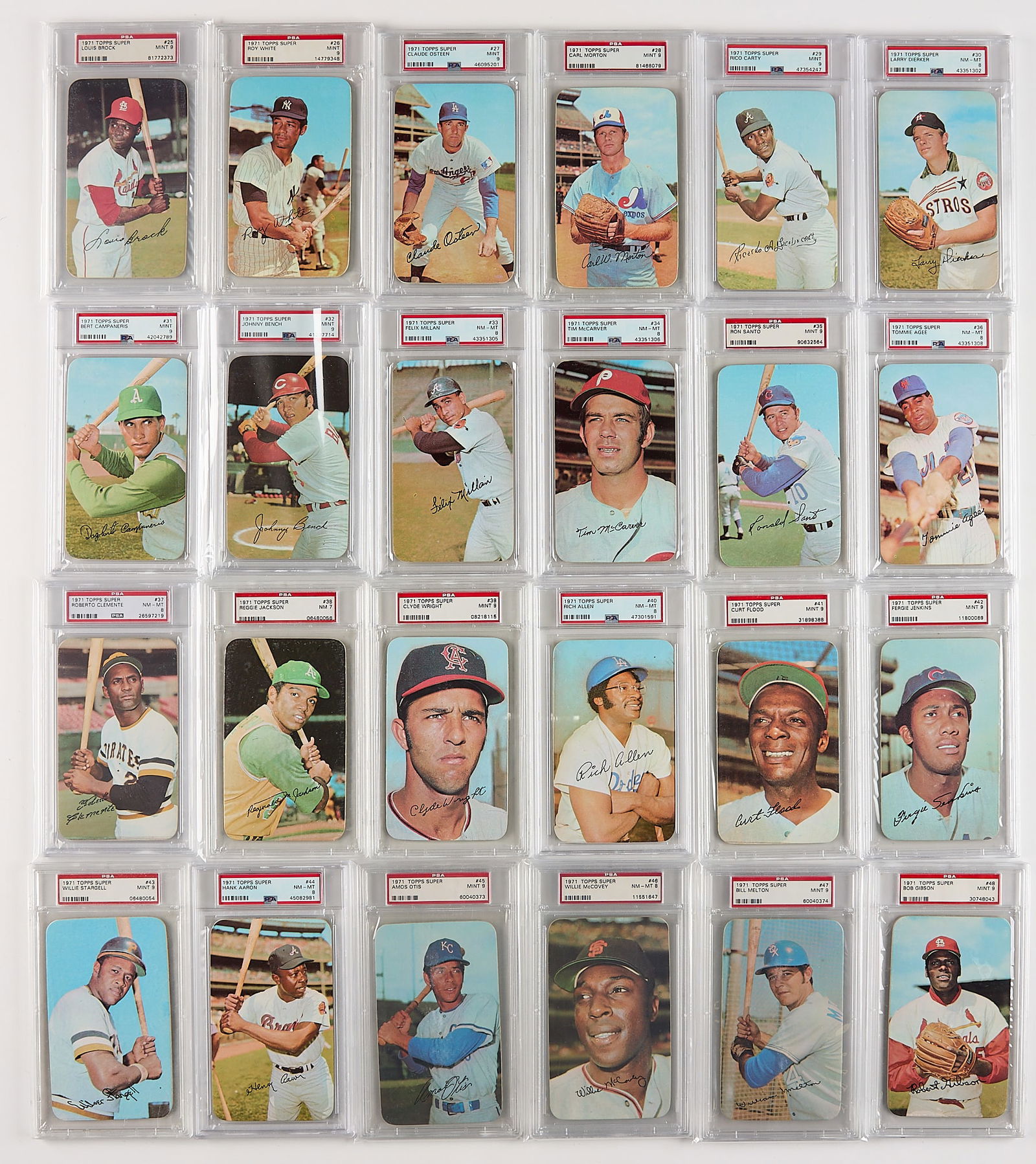 Complete Set 1971 Topps Super Graded - 3
