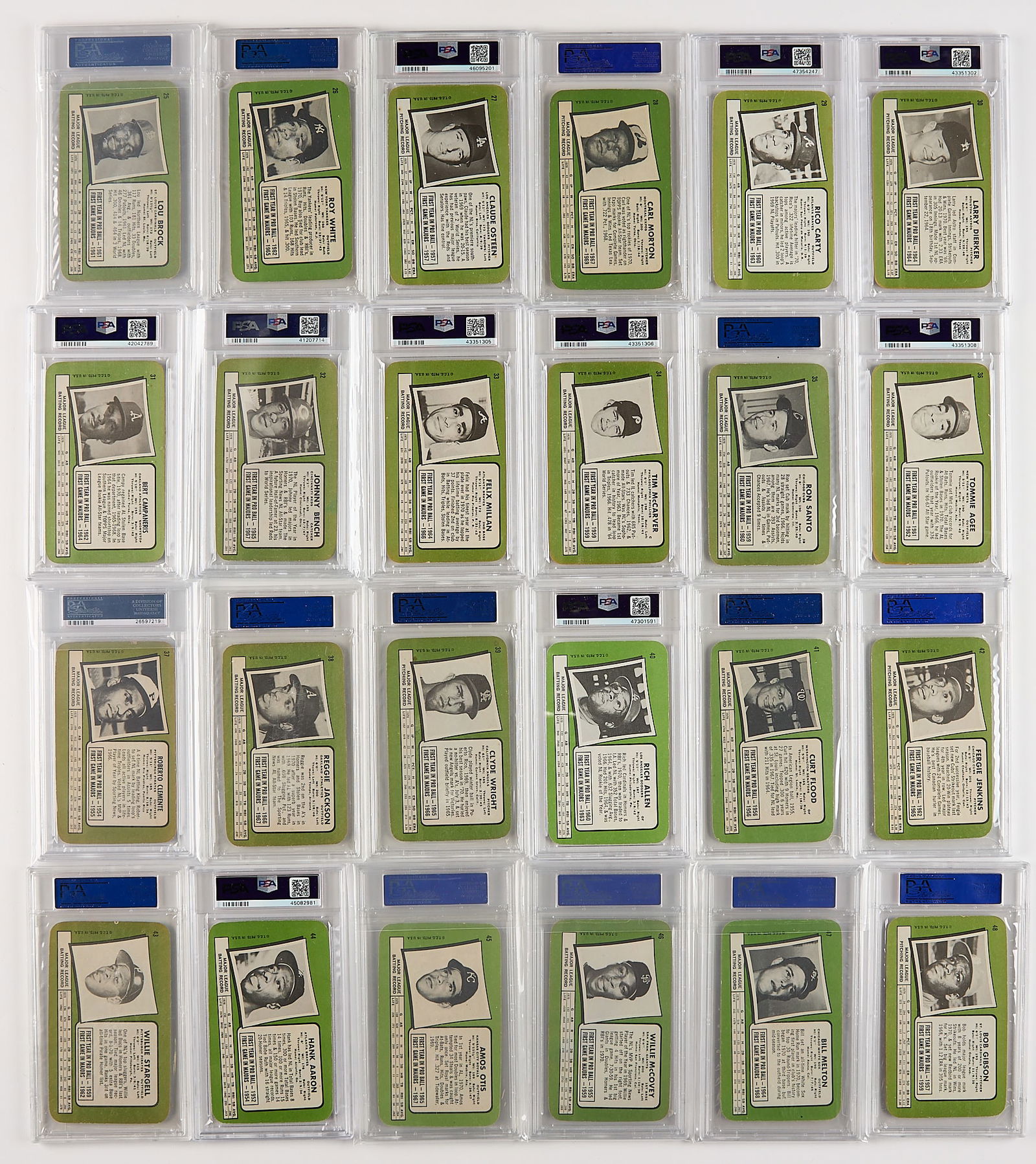 Complete Set 1971 Topps Super Graded - 4