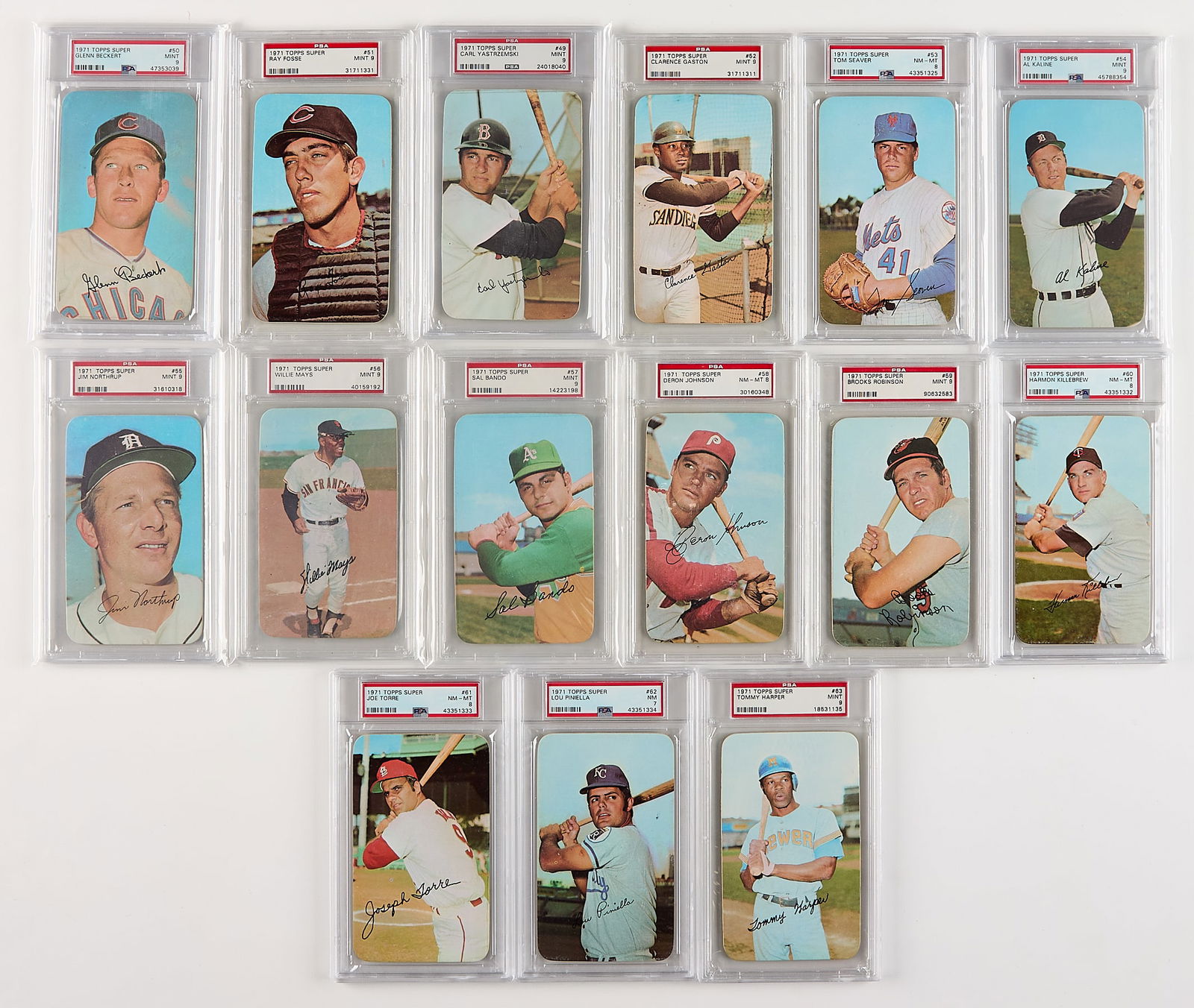 Complete Set 1971 Topps Super Graded - 5