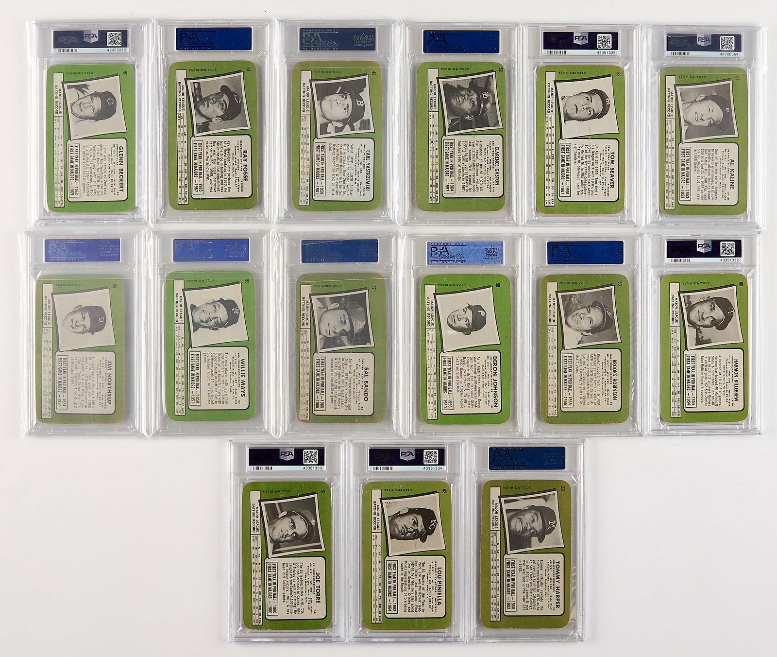 Complete Set 1971 Topps Super Graded - 6