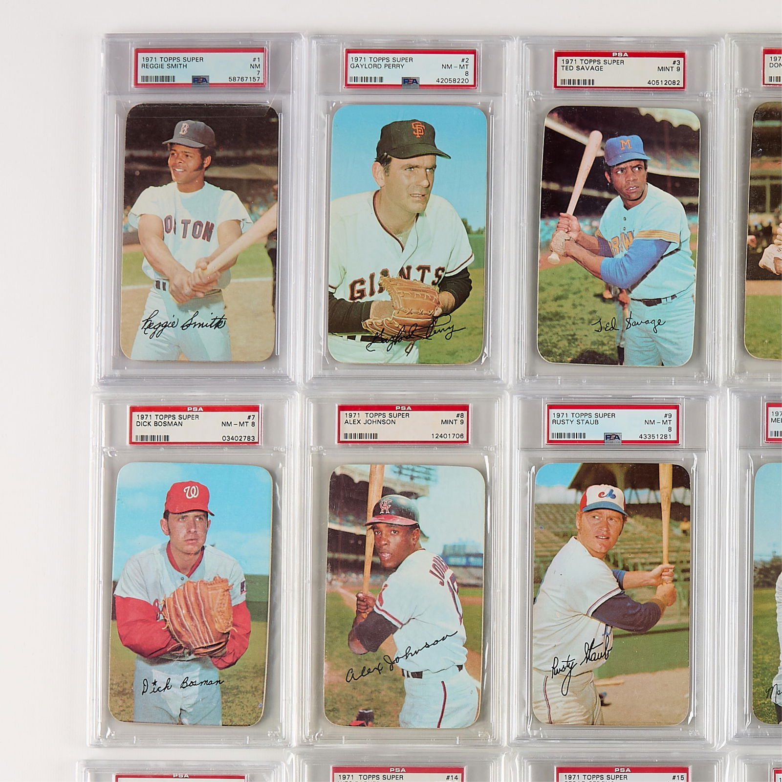 Complete Set 1971 Topps Super Graded - 7