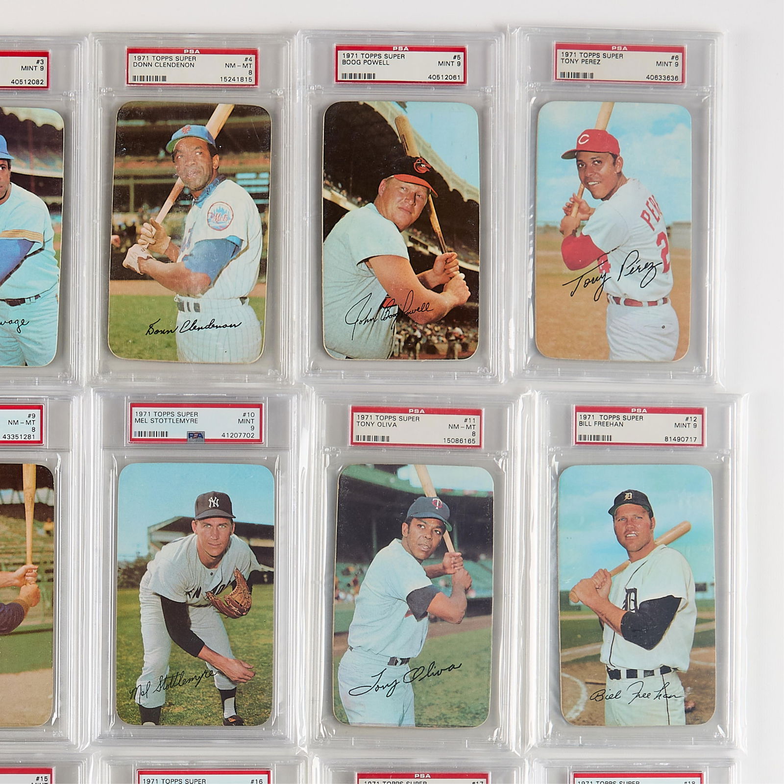 Complete Set 1971 Topps Super Graded - 8