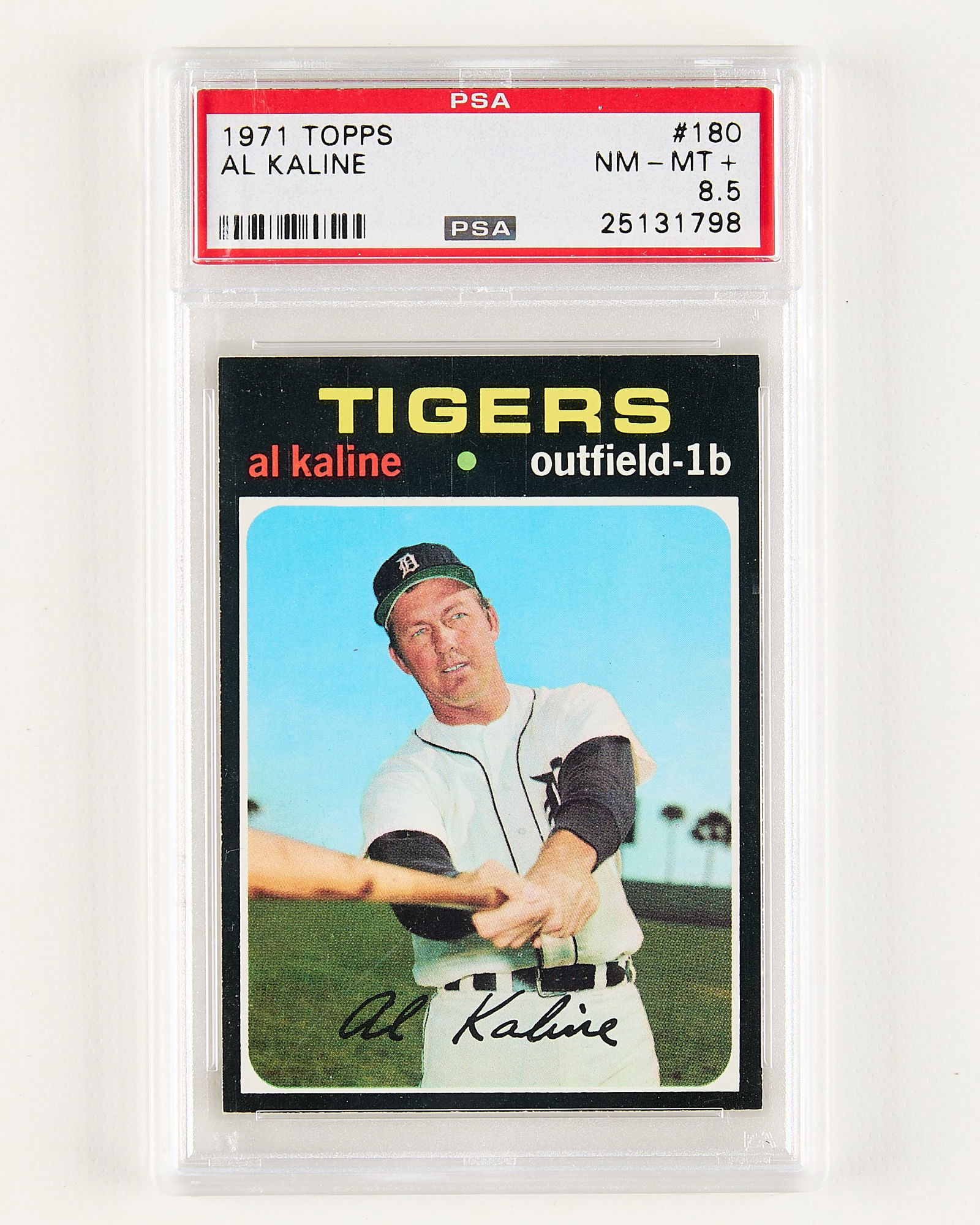 1971 Topps #180 Al Kaline PSA 8.5 Centered (1 of 2)