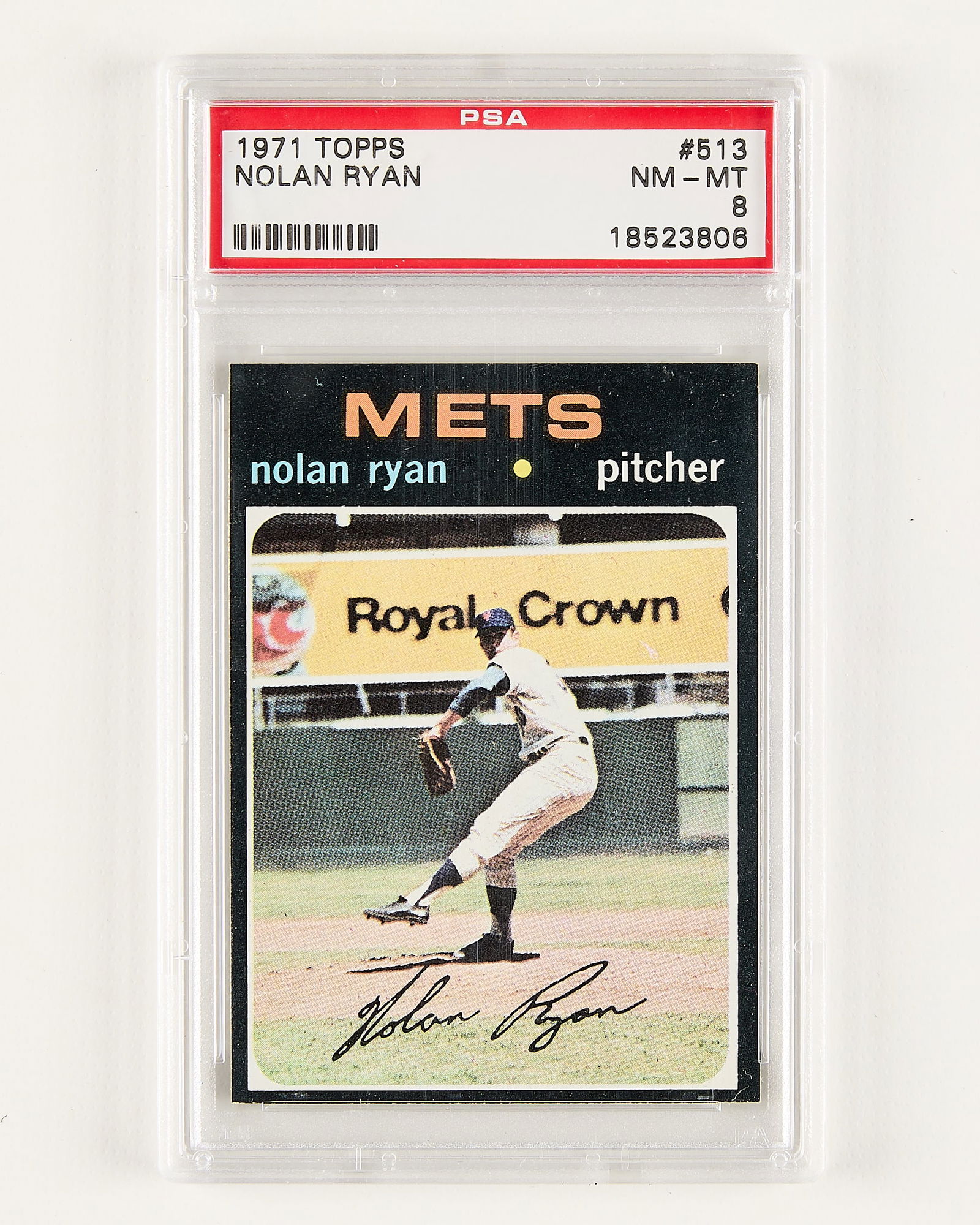 Rare 1971 Topps #513 Nolan Ryan PSA 8 Centered (1 of 2)