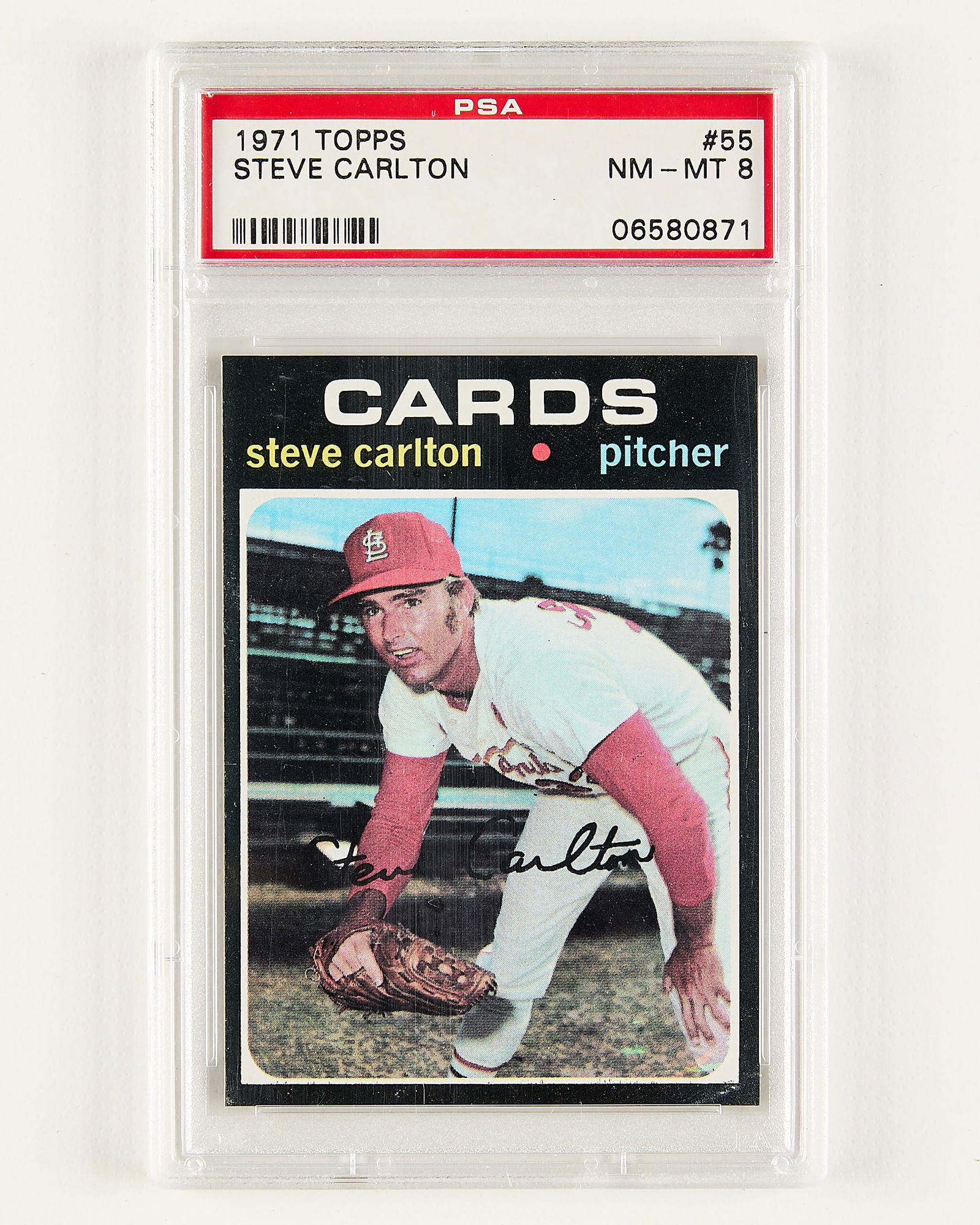 1971 Topps #55 Steve Carlton PSA 8 Centered (1 of 2)