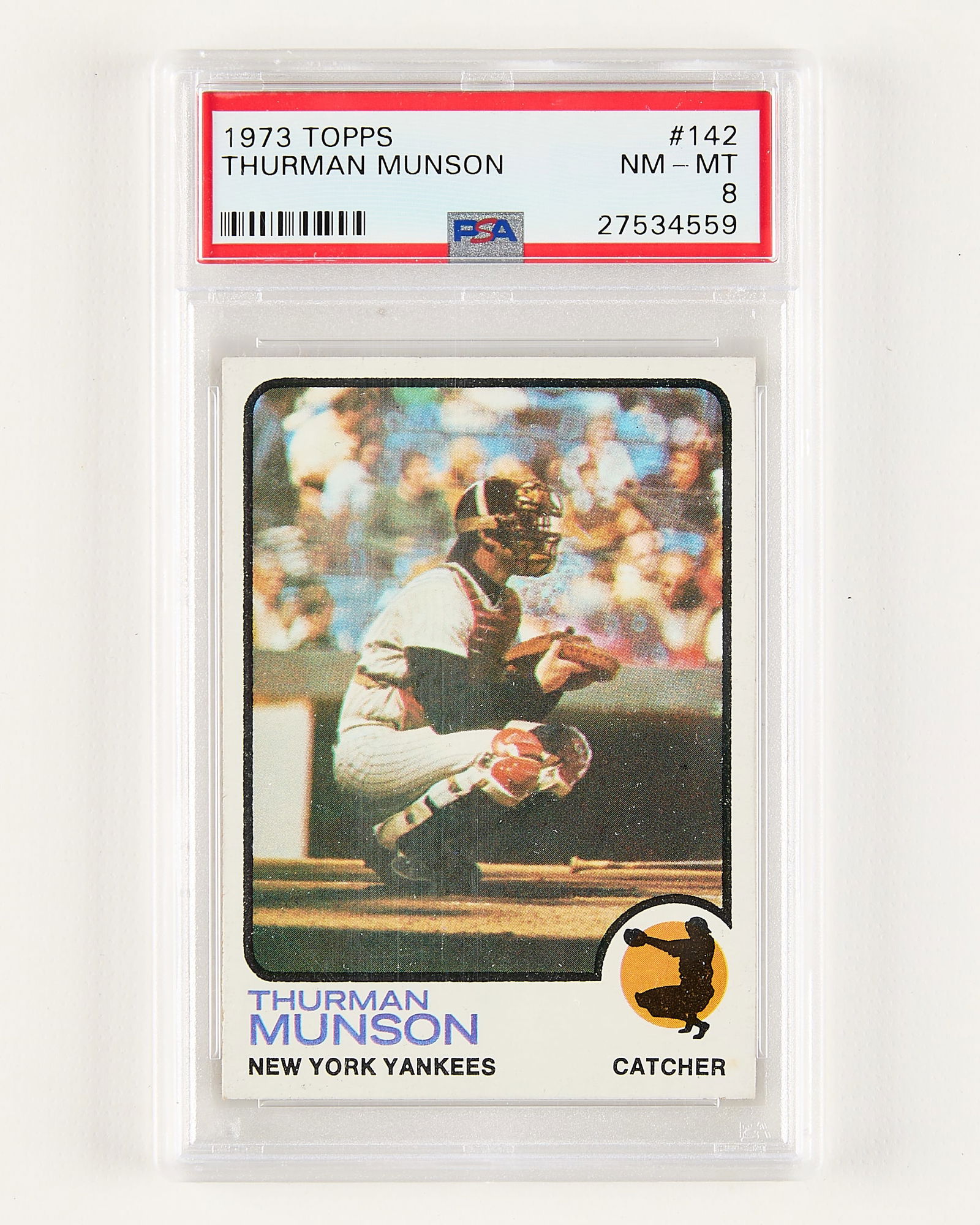 1973 Topps #142 Thurman Munson PSA 8 (1 of 2)