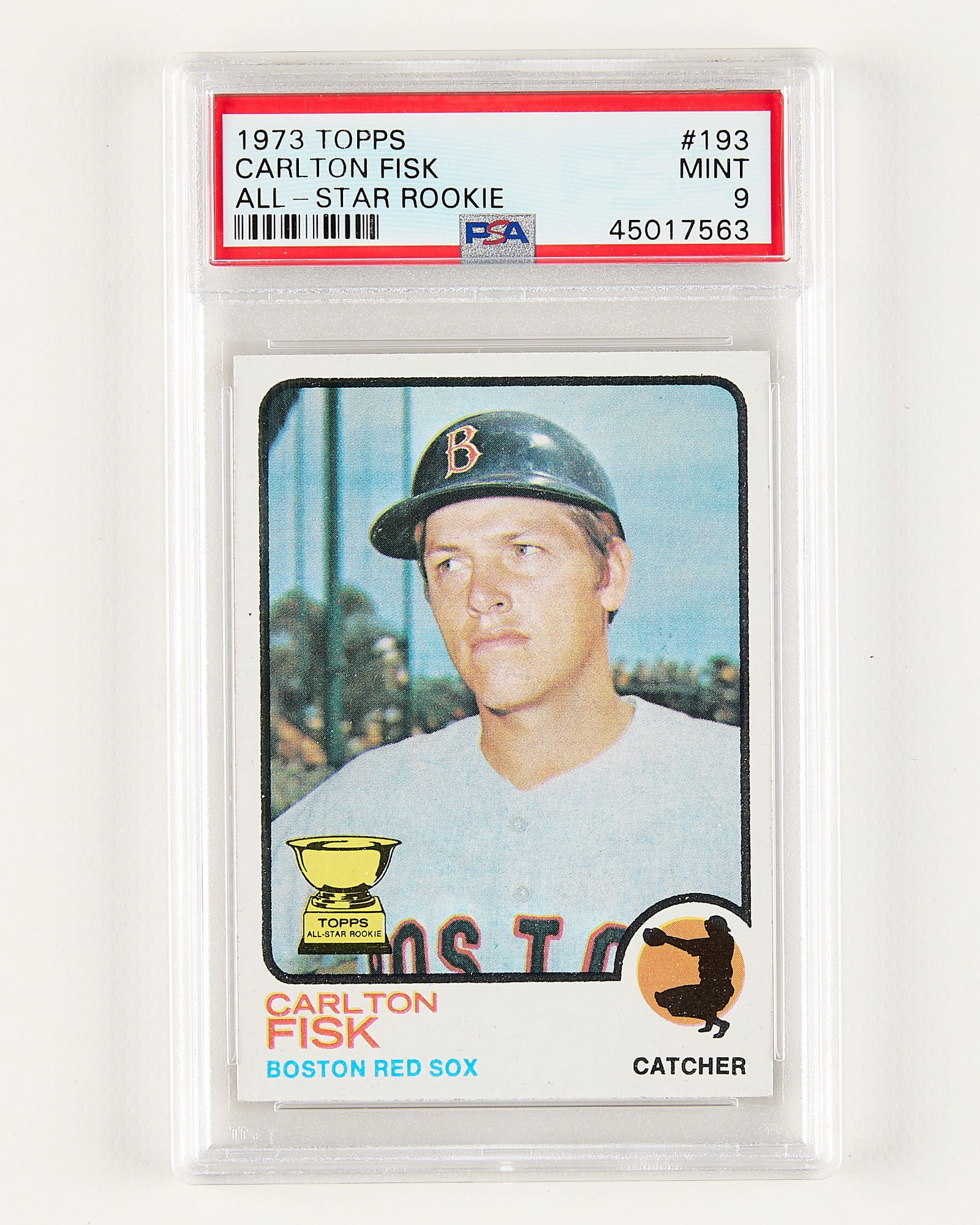 1973 Topps #193 Carlton Fisk All Star Rookie PSA 9 (1 of 2)