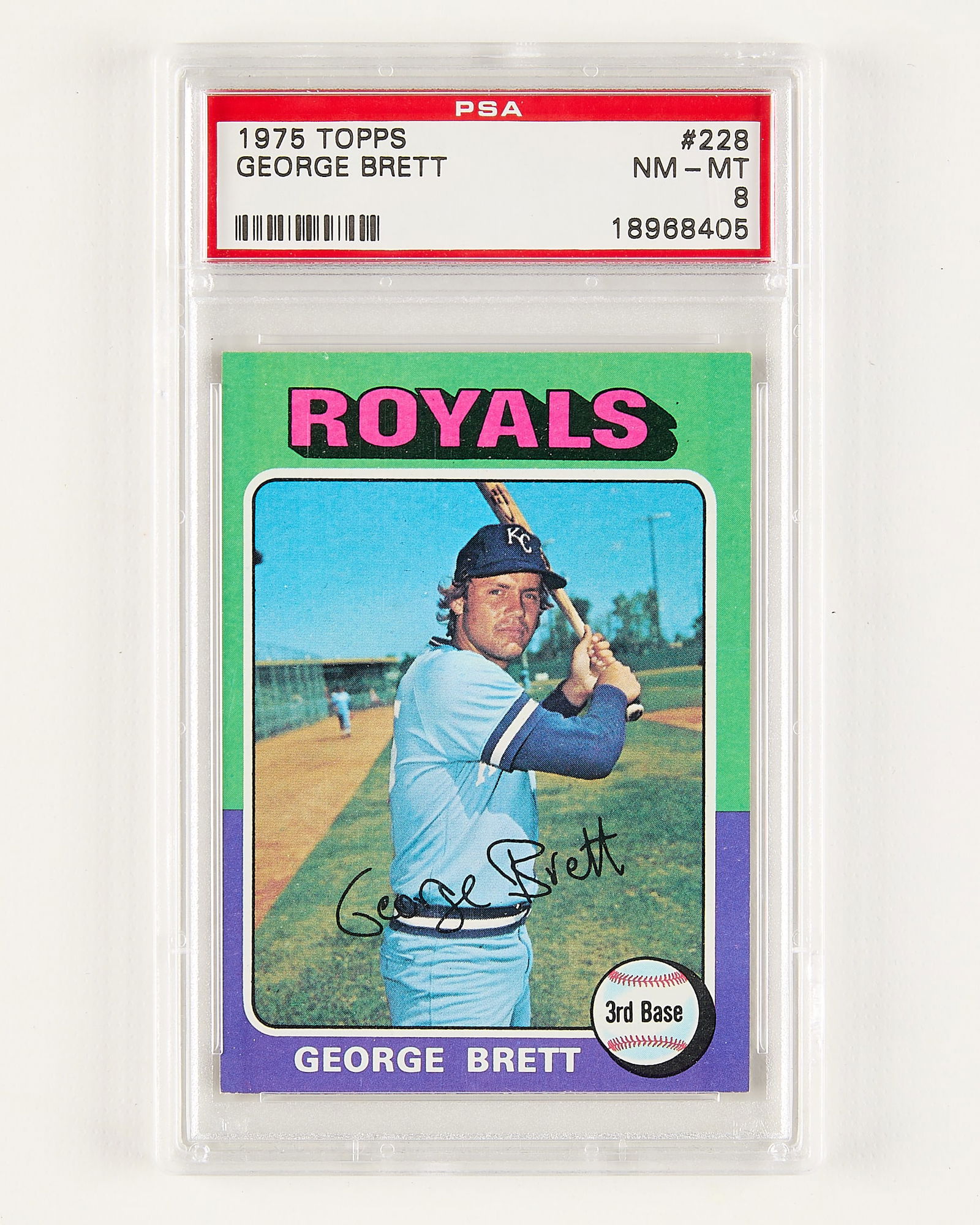 1975 Topps George Brett #228 Rookie PSA 8 (1 of 2)