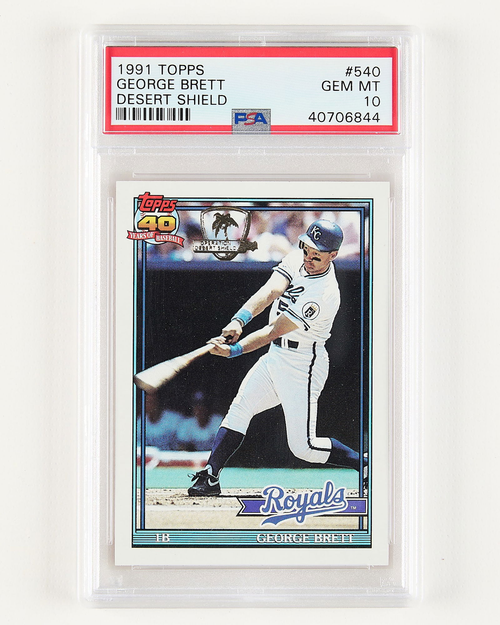 1991 Topps Des.Shld. #540 Brett PSA10 Top Pop (1 of 2)
