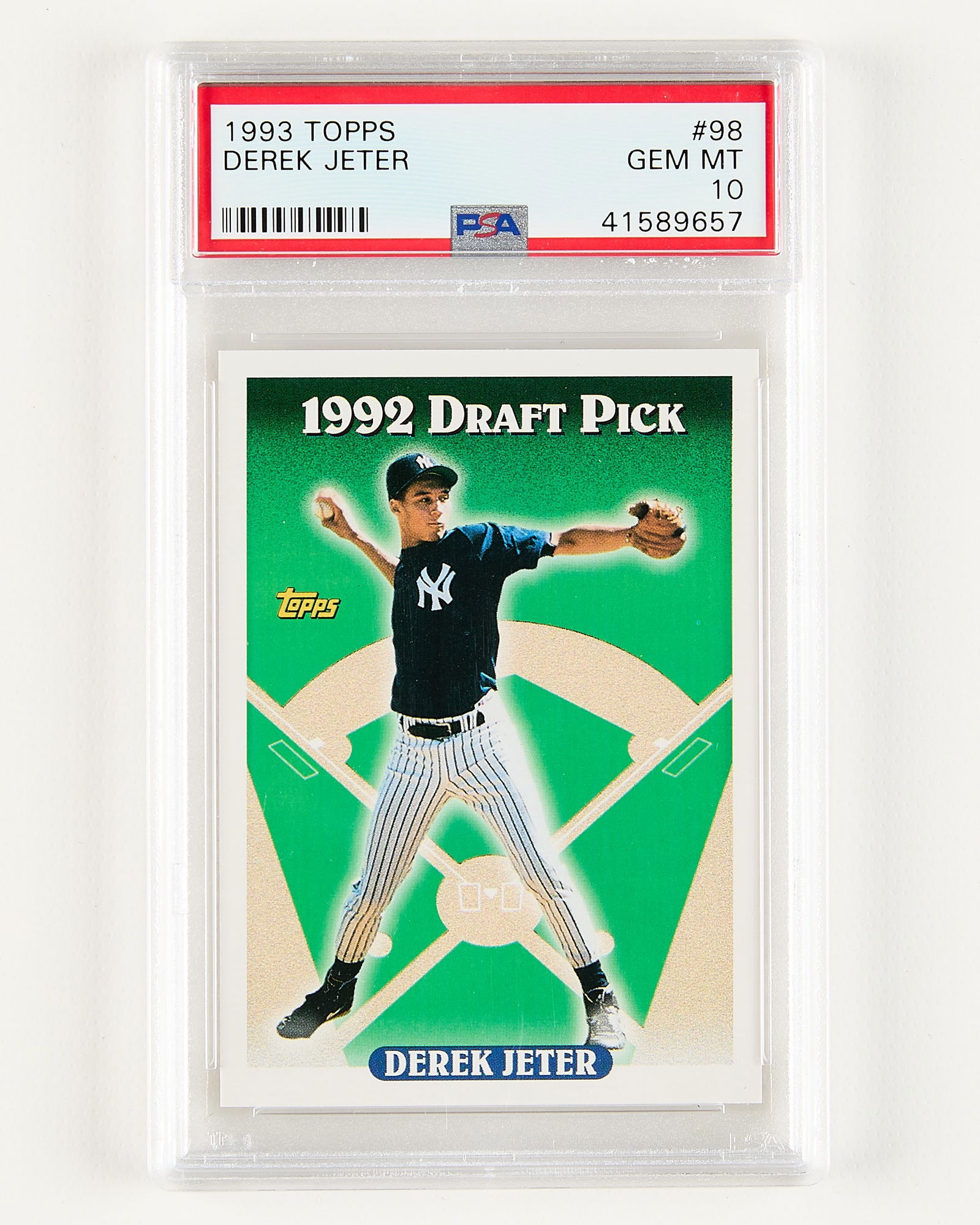 1993 Topps #98 Derek Jeter Rookie PSA 10 (1 of 2)