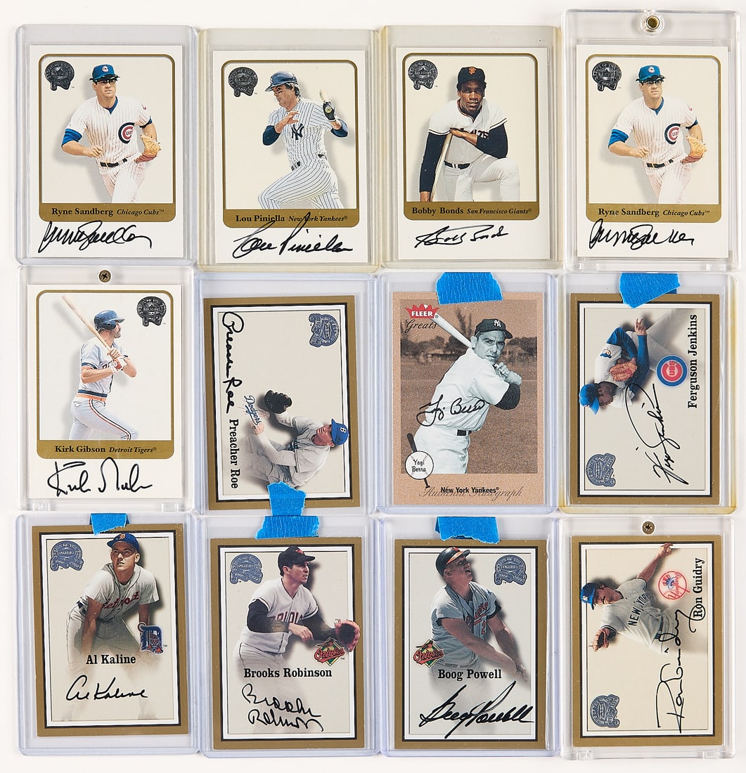 12 2000-01 Fleer/Sky Box Autographed Cards (1 of 2)