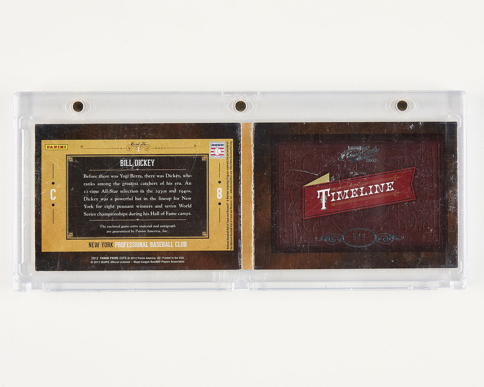 2012 Panini Timeline Prime Cuts Dickey Auto Patch - 2