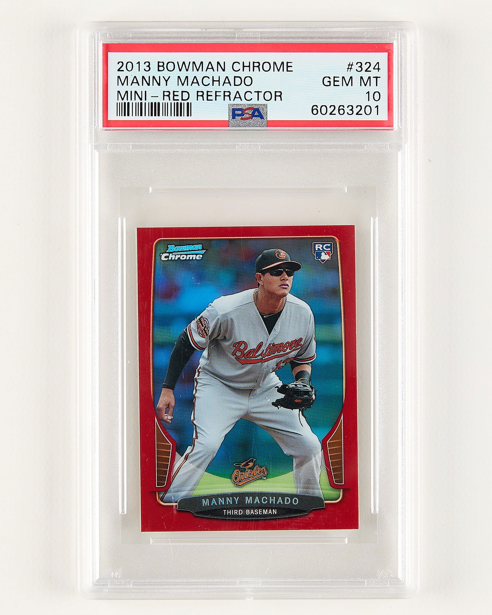 2013 Bowman Chr. Mini #324 Machado RC 9/10 PSA10 (1 of 2)