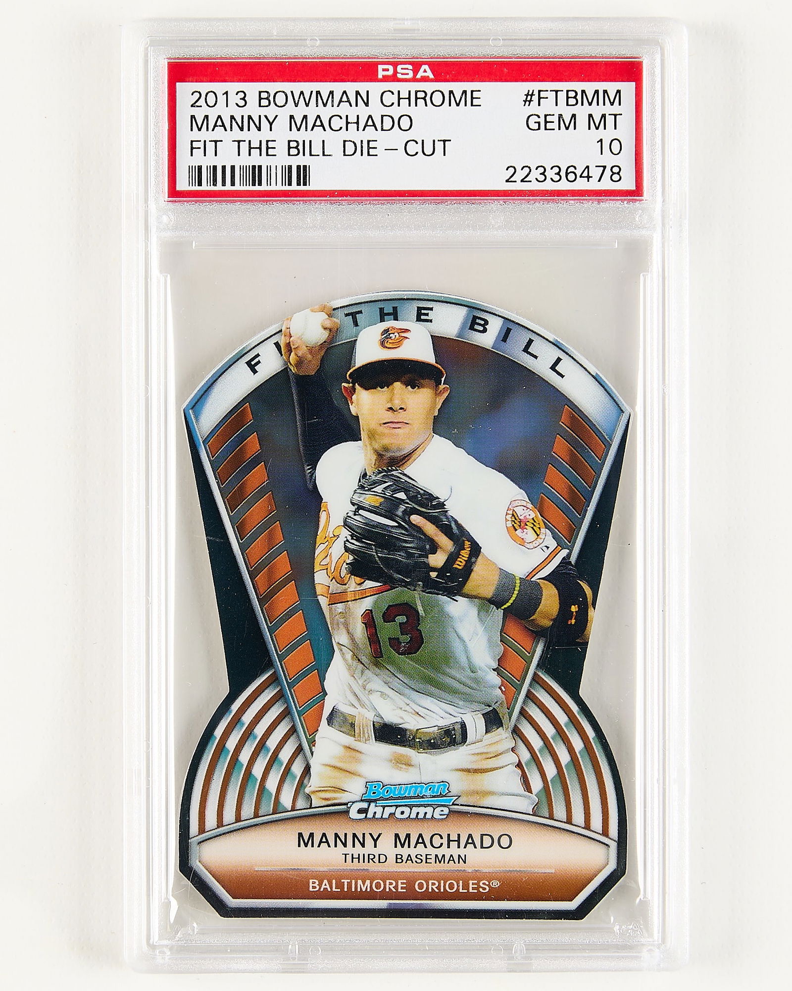 2013 Bowman Chrome FTB Manny Machado PSA 10 (1 of 2)