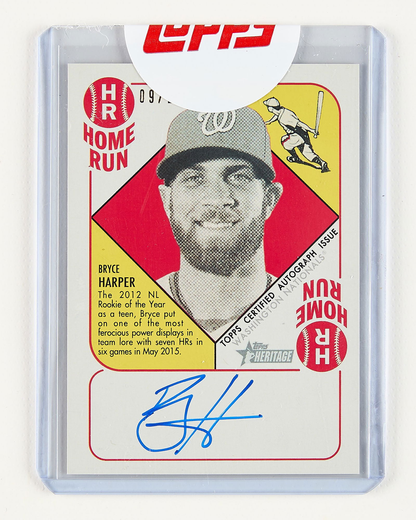 2015 Topps Her. B. Harper #BH '51 Collection Auto (1 of 2)