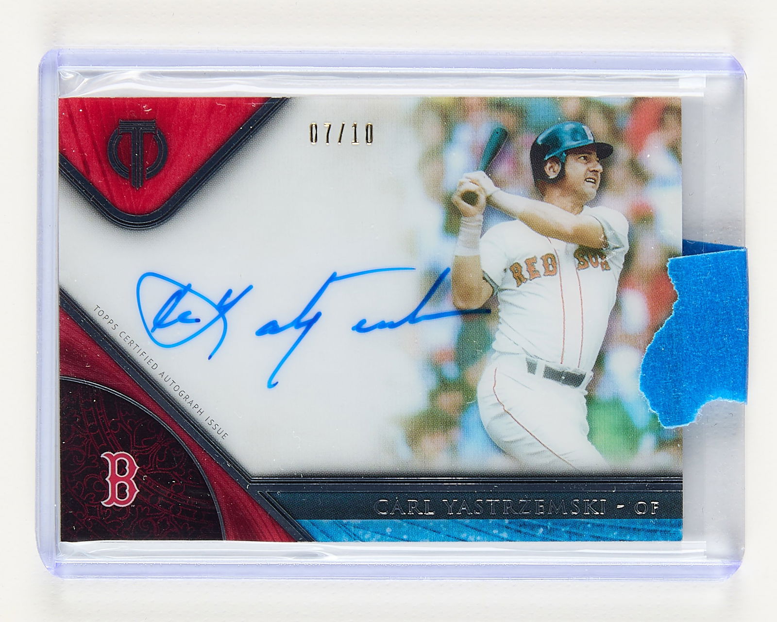 2017 Topps Tribute Auto Carl Yastrzemski 7/10 (1 of 2)