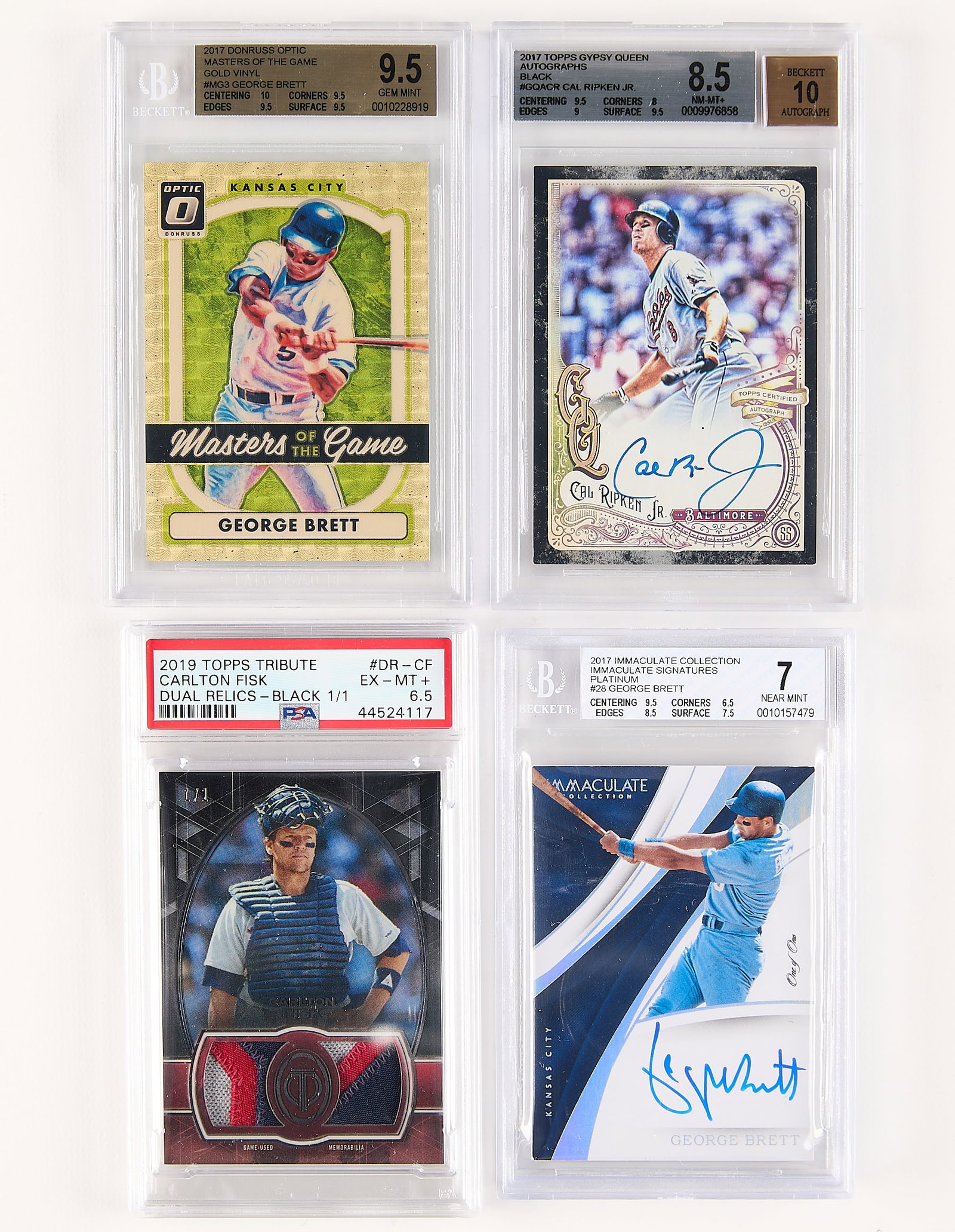 4 2017-19 L.E. 1/1 Cards Incl. Auto & Relic (1 of 2)