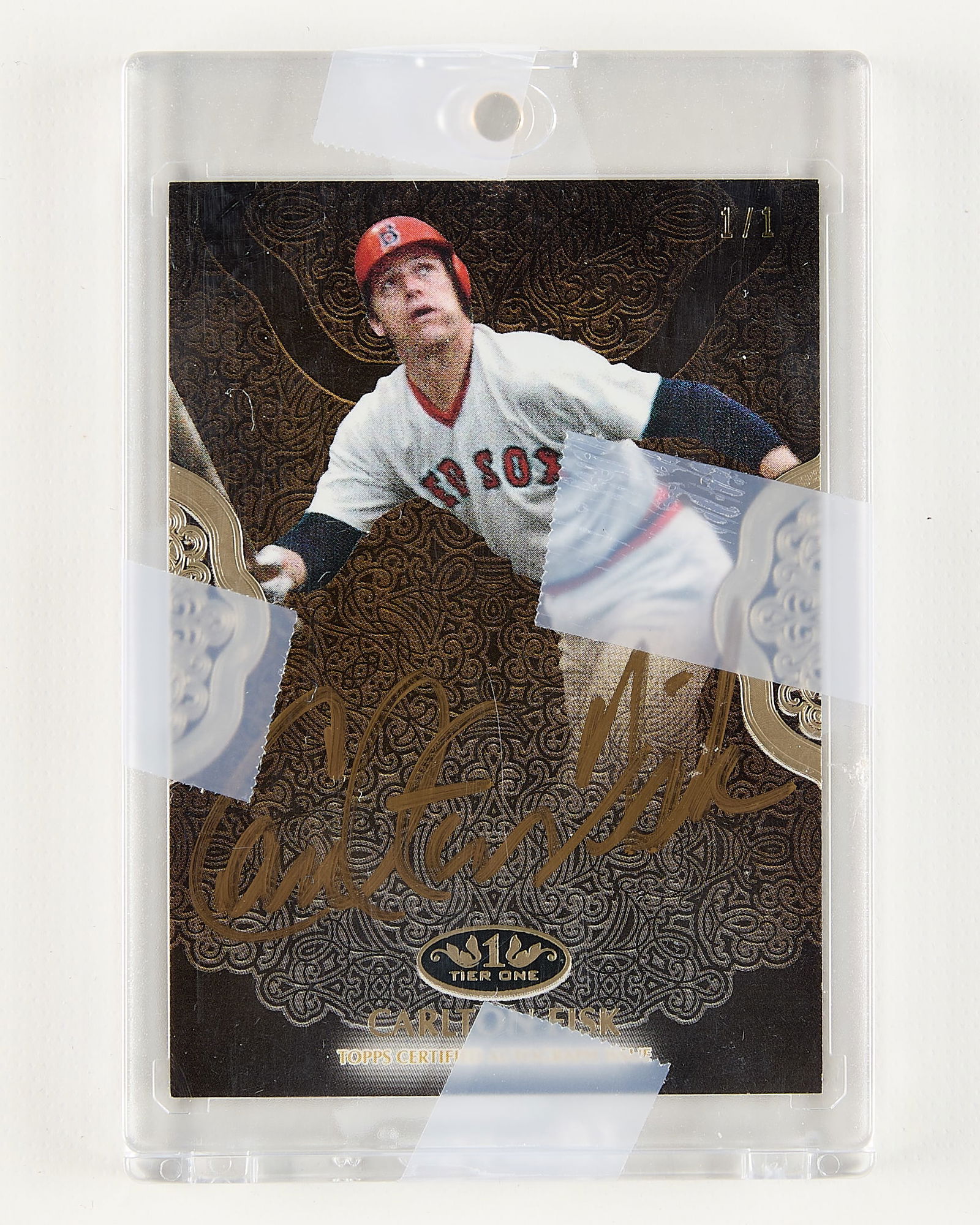 2019 Topps Tier One Carlton Fisk Auto 1/1 (1 of 2)