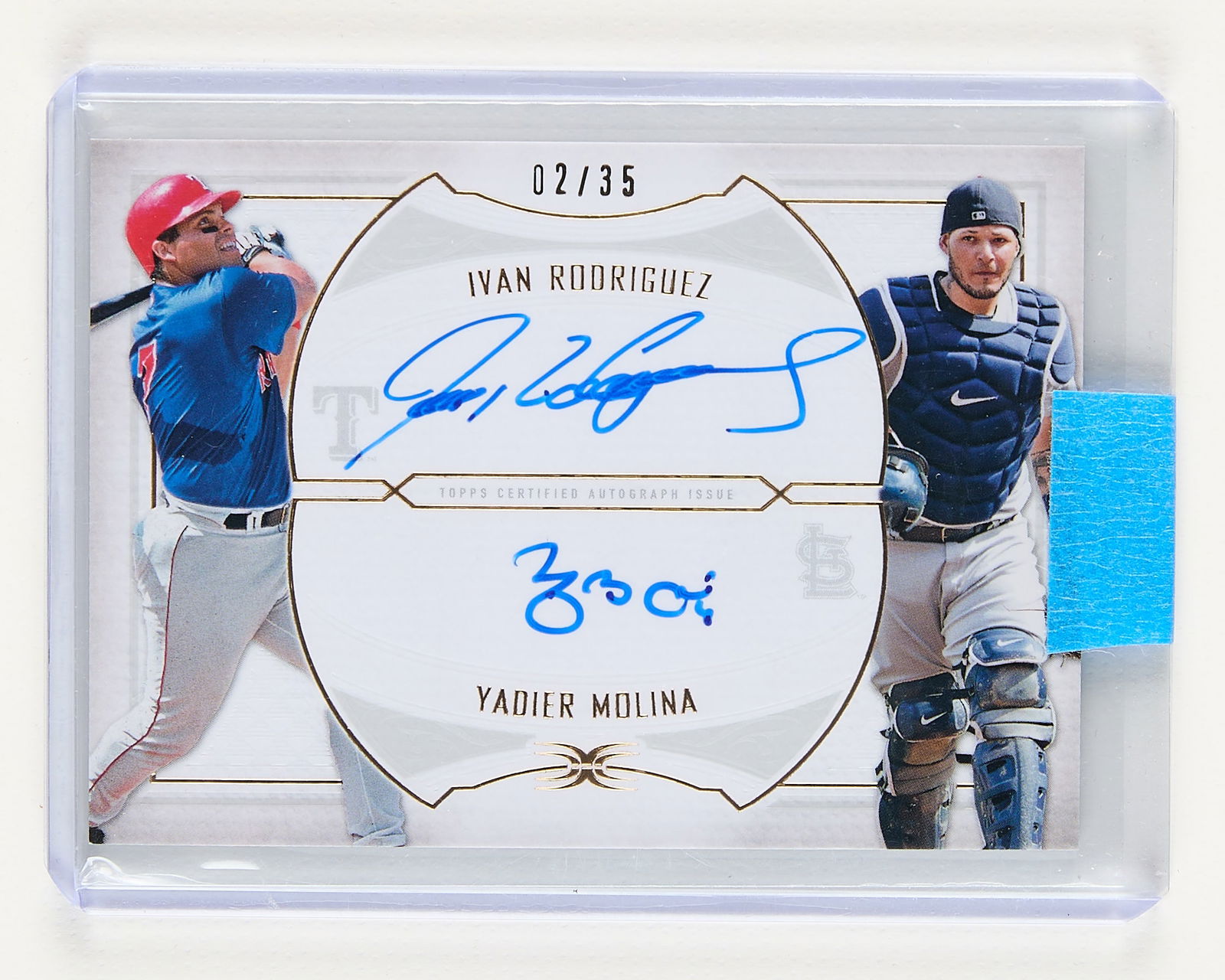 2019 Topps Dual Auto Rodriguez/Molina Card (1 of 2)