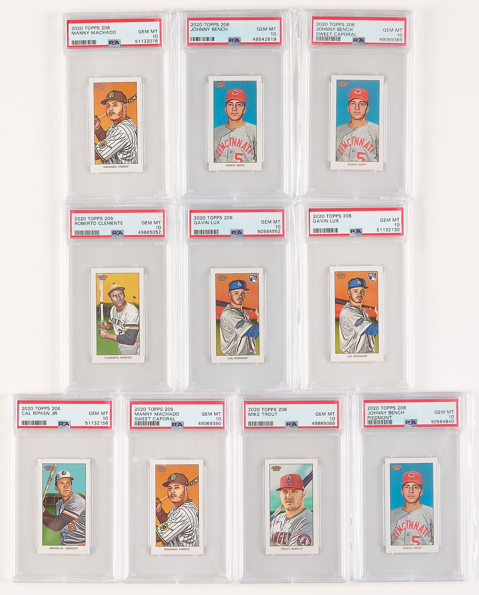 10 2020 Topps 206 Baseball Cards (1 of 2)