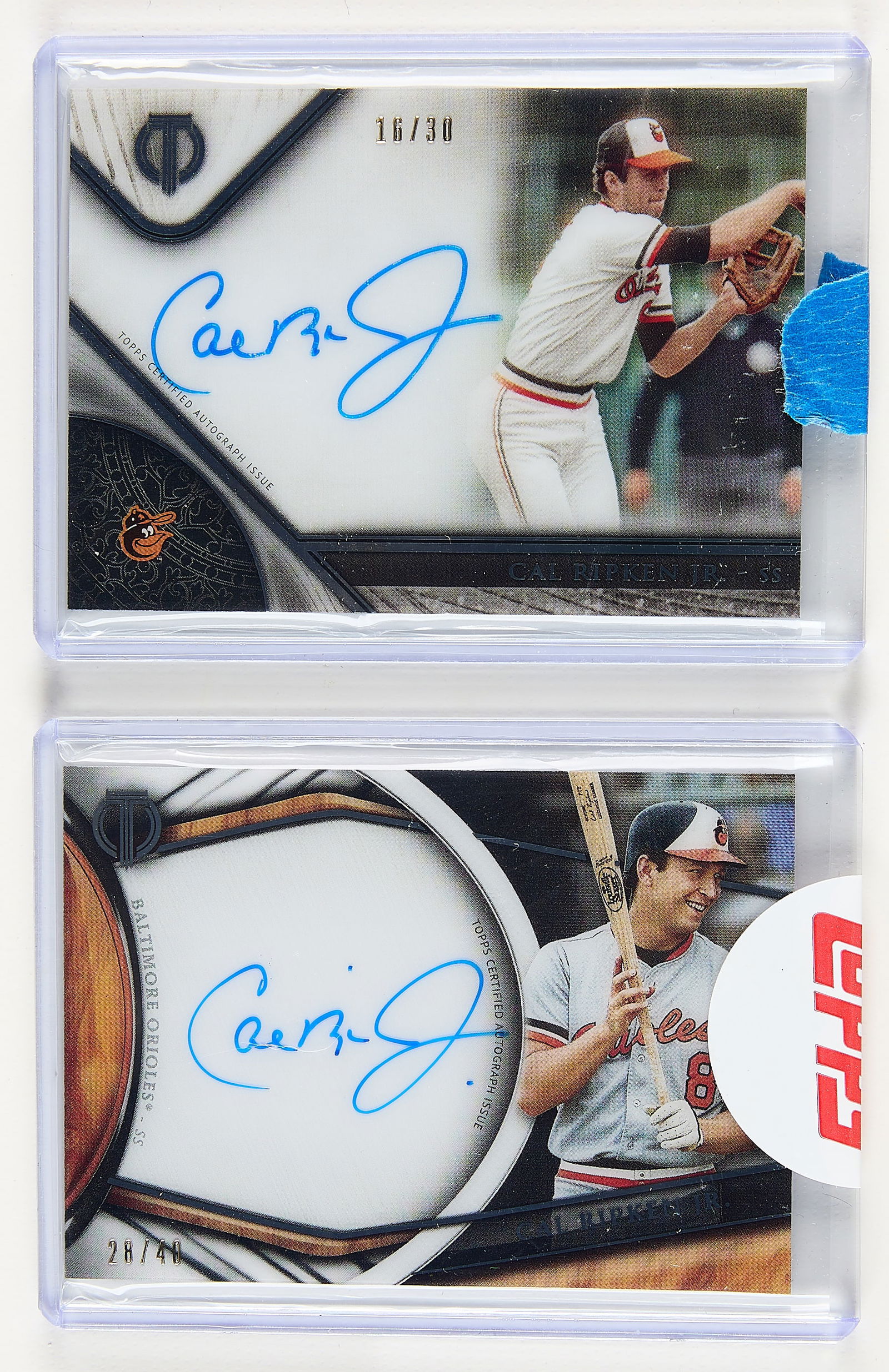 2 Topps Tribute Cal Ripken Jr. Signed Cards (1 of 2)