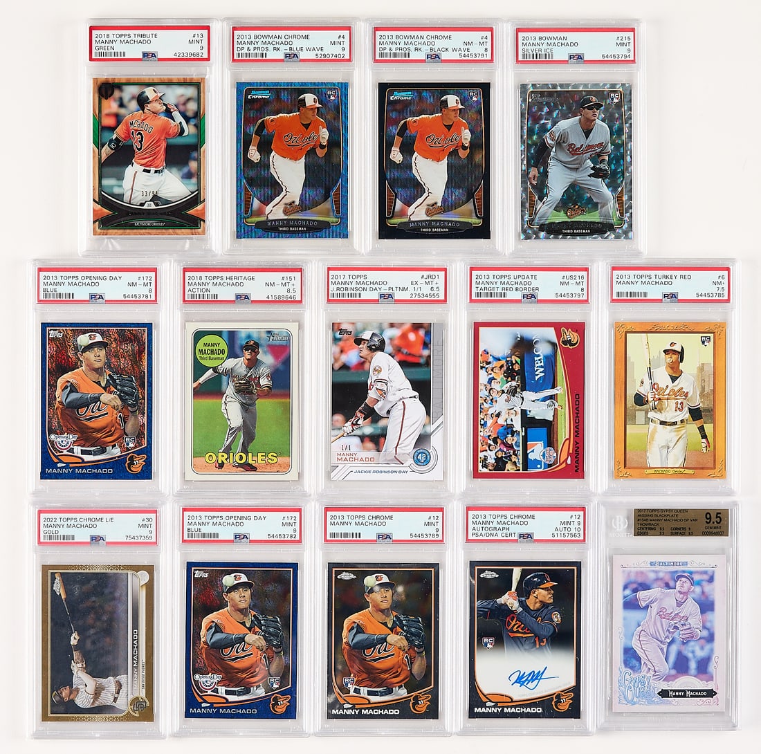 12 Manny Machado Graded Baseball Cards (1 of 2)