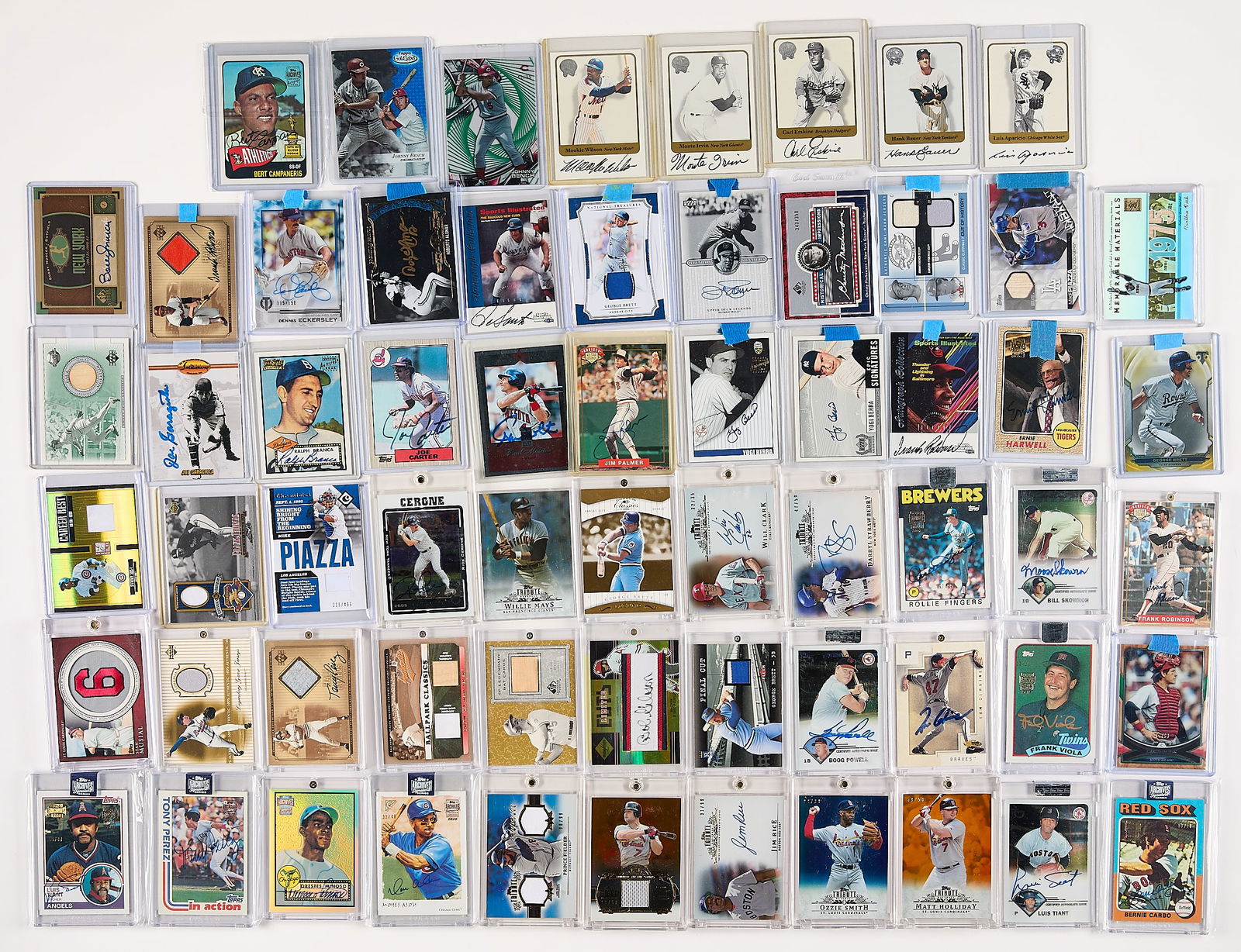 63 HOF Auto/Relic Baseball Cards (1 of 6)