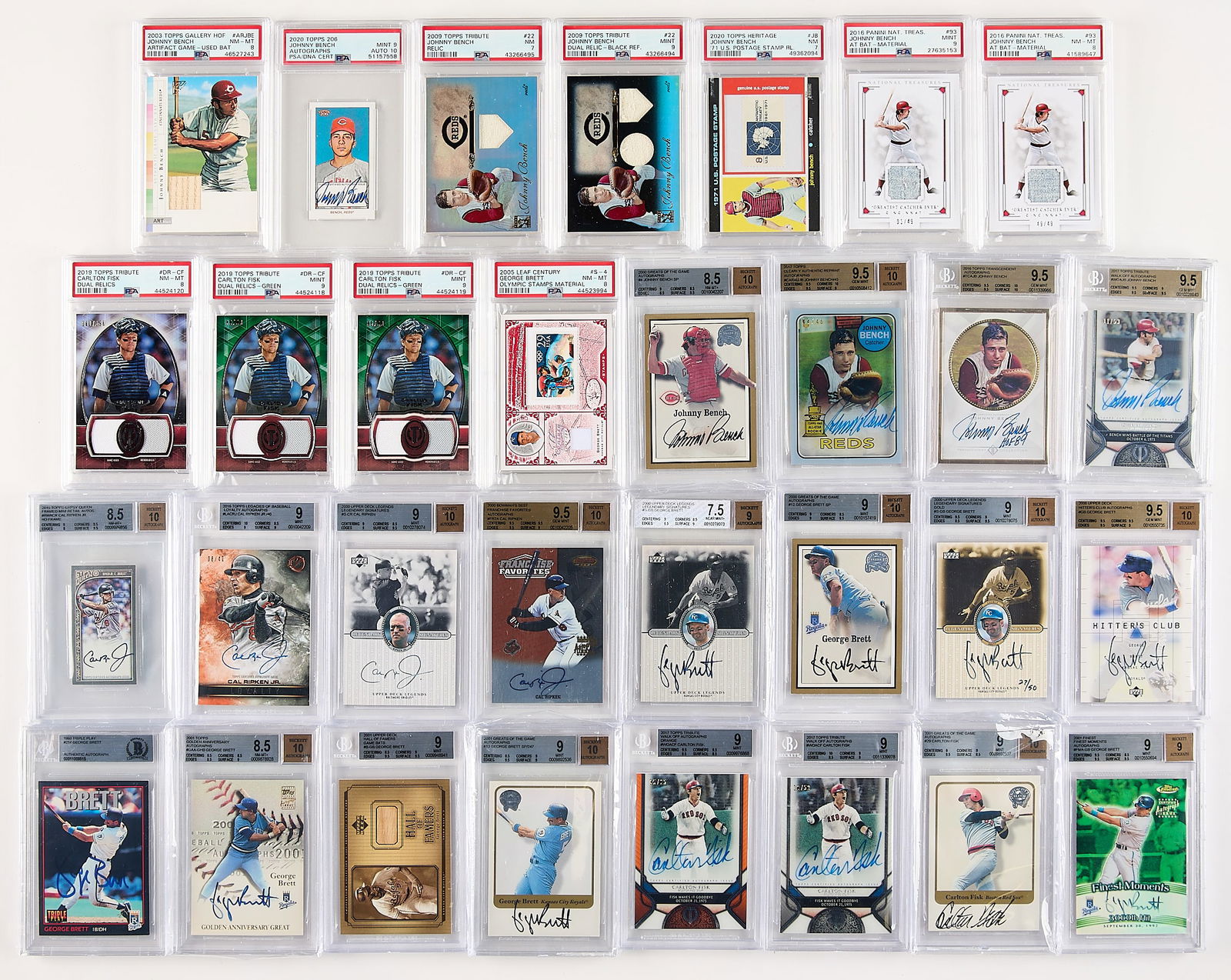 31 Graded Auto/Relic Baseball Cards (1 of 6)