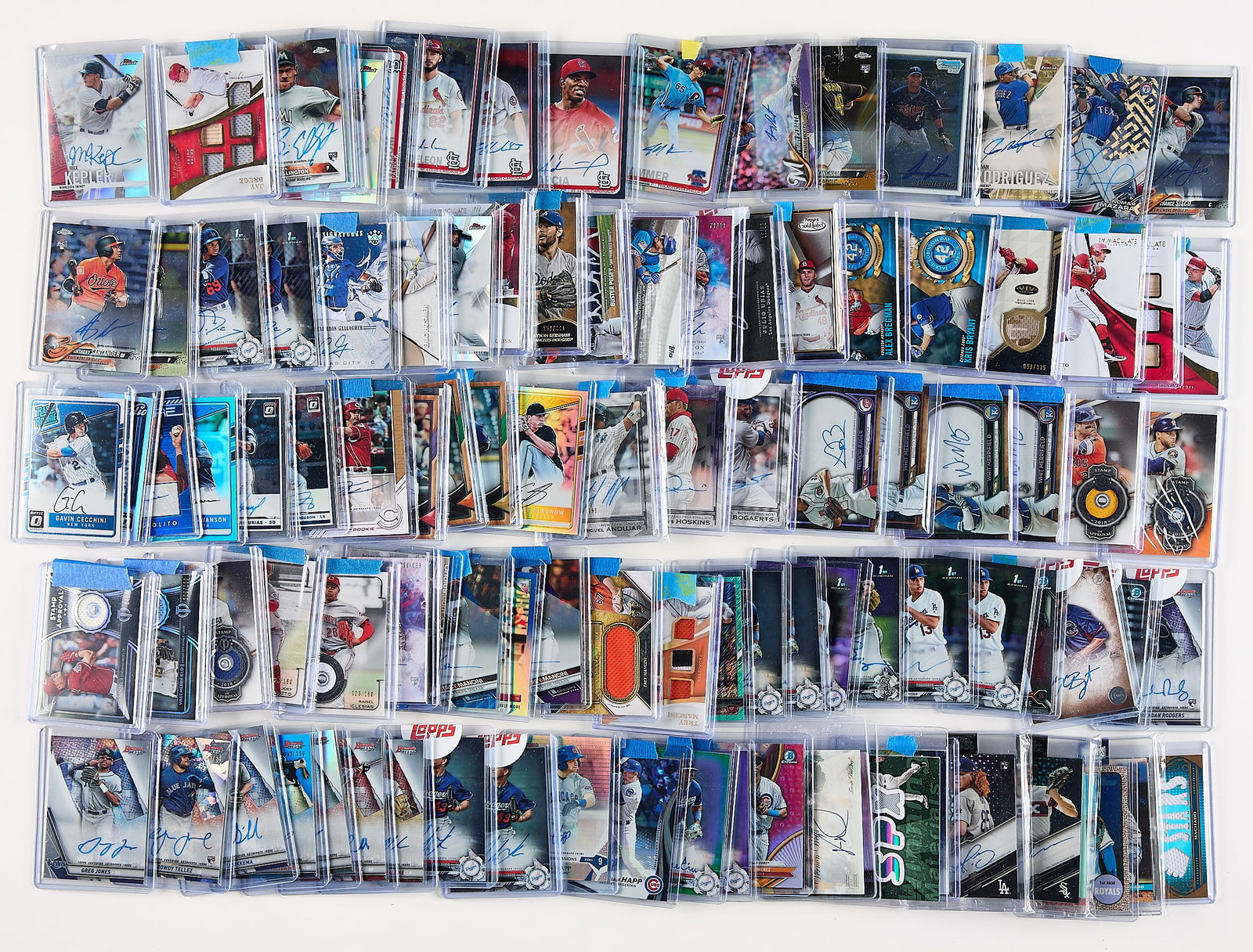 Large Group Signed/Relic Baseball Cards (1 of 6)