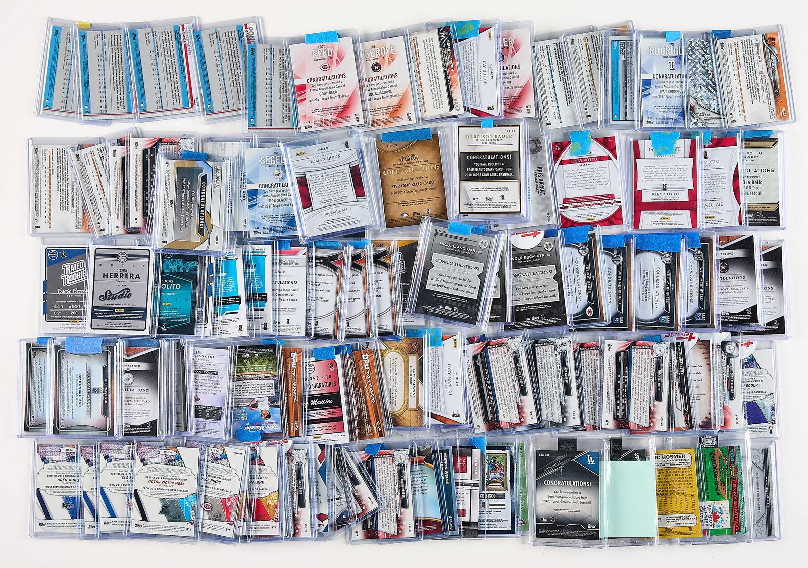 Large Group Signed/Relic Baseball Cards - 2