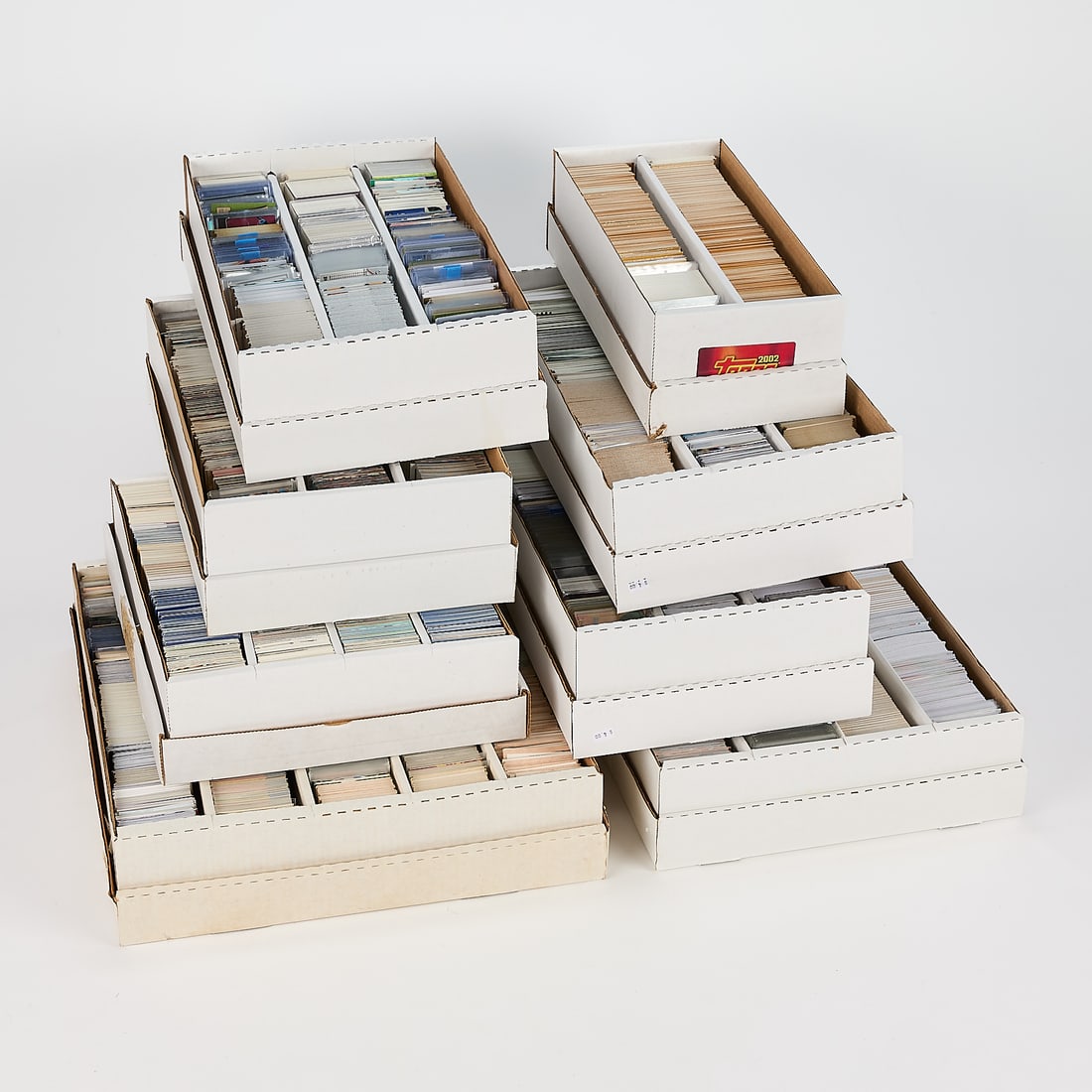 Large Collection Baseball Cards: Large variety of collectible baseball cards. All offered ungraded. (Shipping) Height: 11 in x width: 46 in x depth: 20 in.