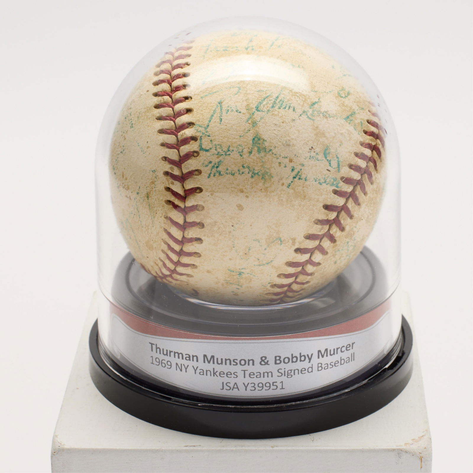 1969 NY Yankees Team Signed Ball JSA (1 of 5)