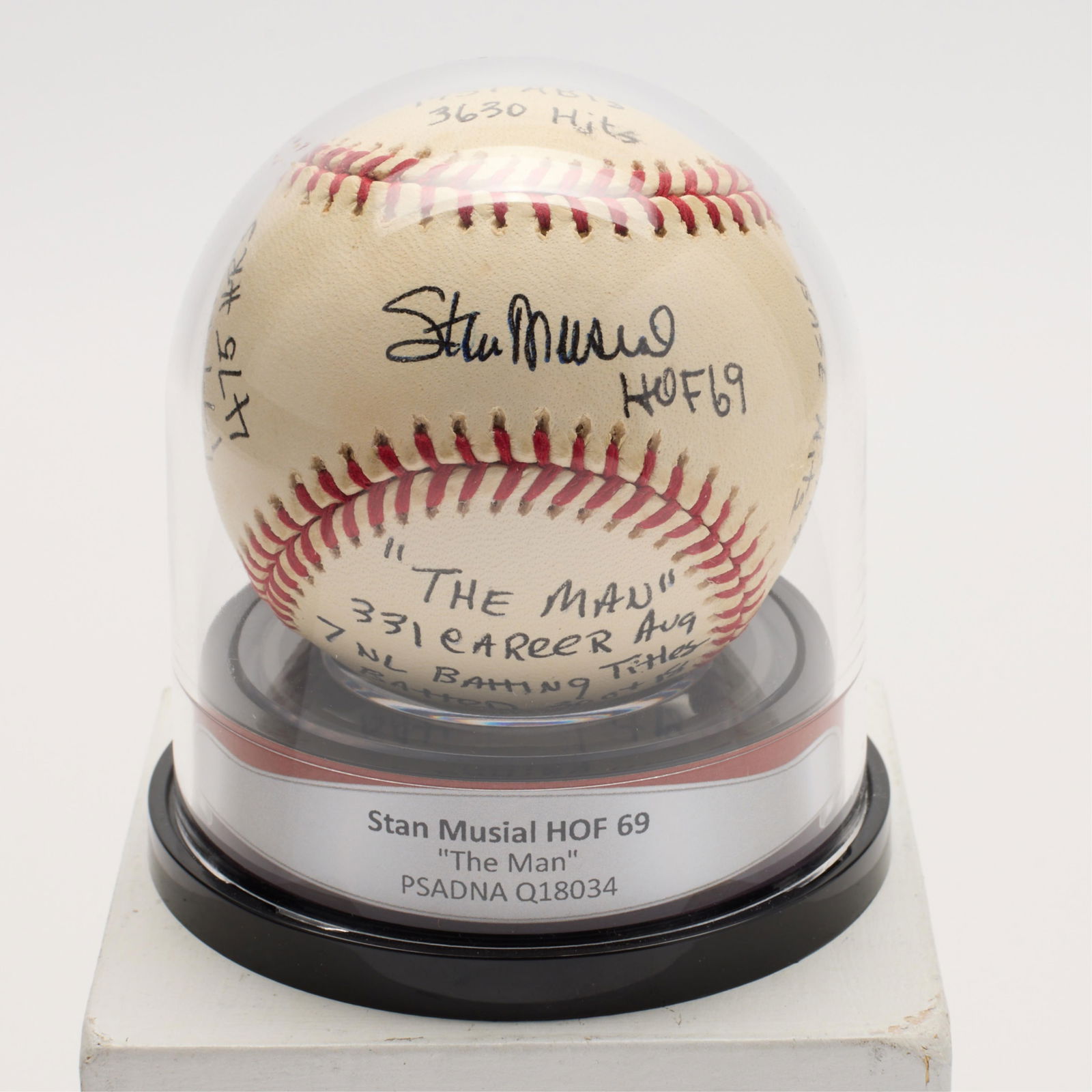 Stan Musial Signed Baseball Fully Inscribed PSA (1 of 5)