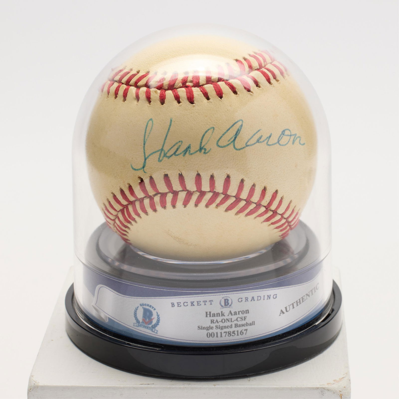 Hank Aaron Signed Baseball BAS (1 of 1)