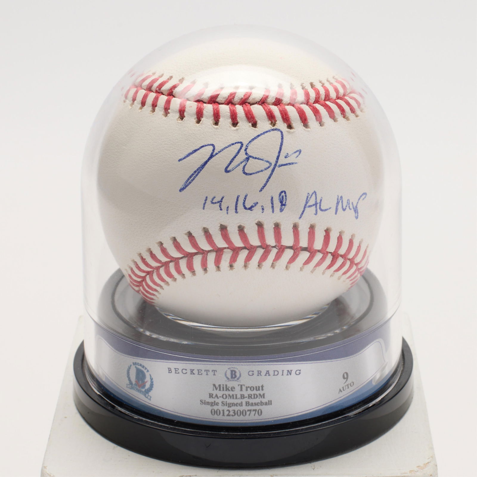 Mike Trout Signed Baseball BAS (1 of 1)