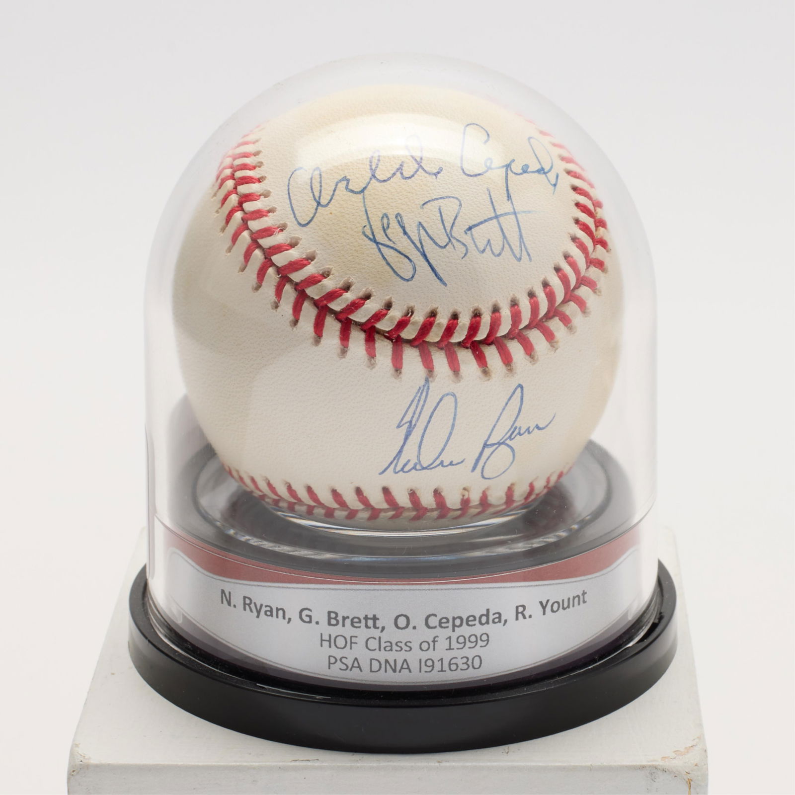 1999 HOF Signed Baseball Ryan Brett Cepeda Yount (1 of 6)