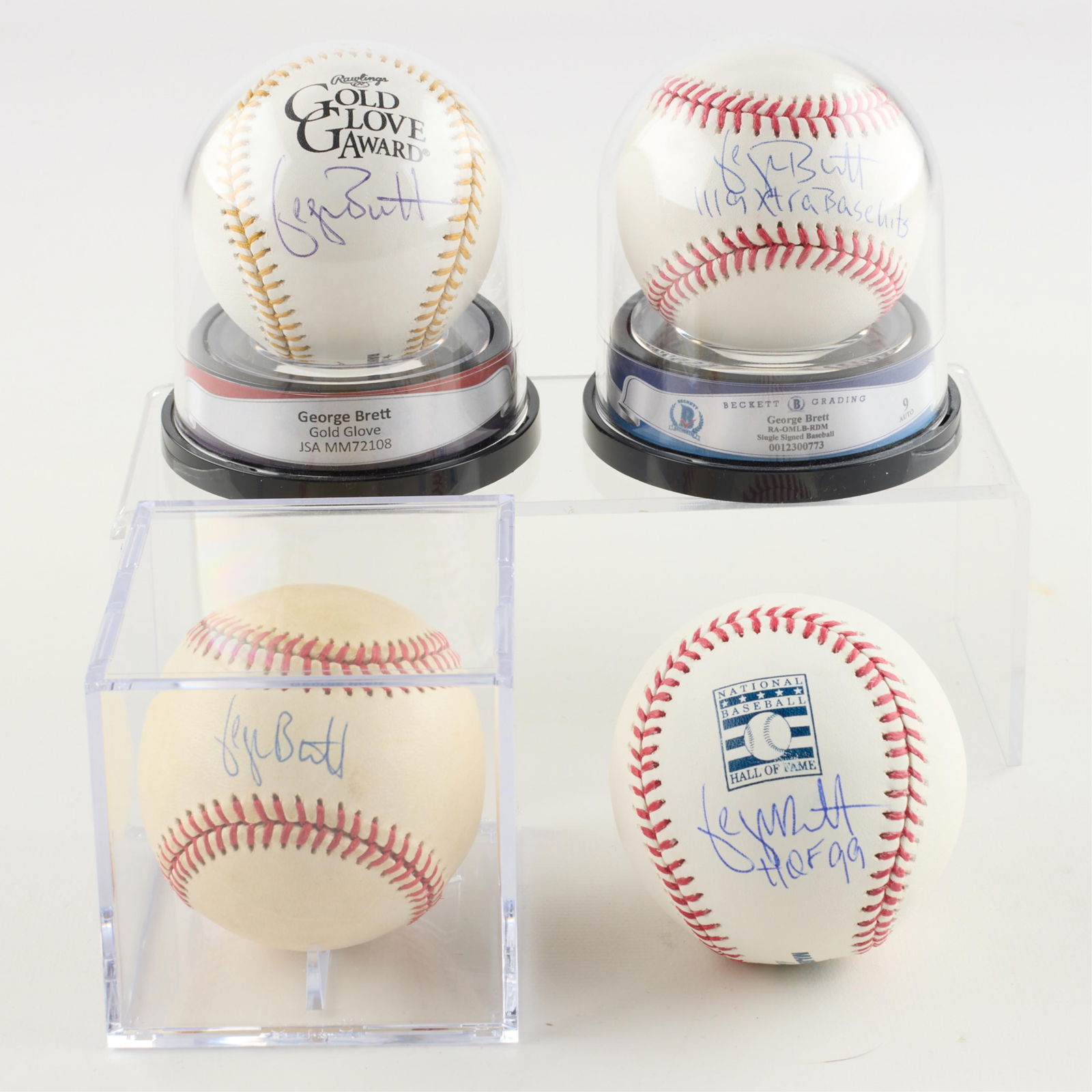 4 George Brett Signed Baseballs JSA/BAS (1 of 5)