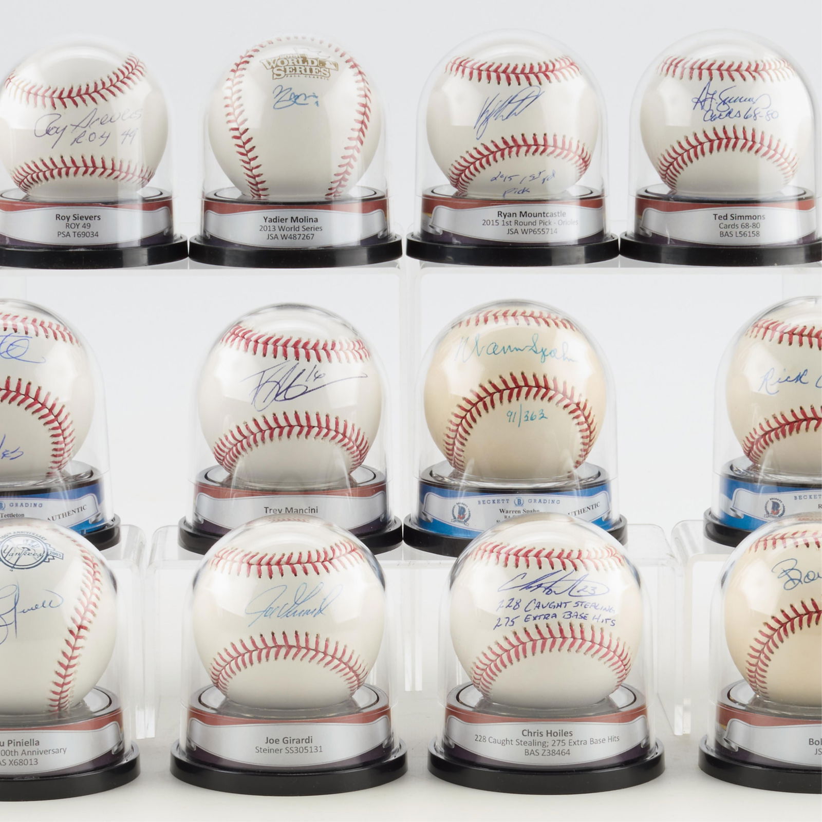 20 Autographed Baseballs - 3