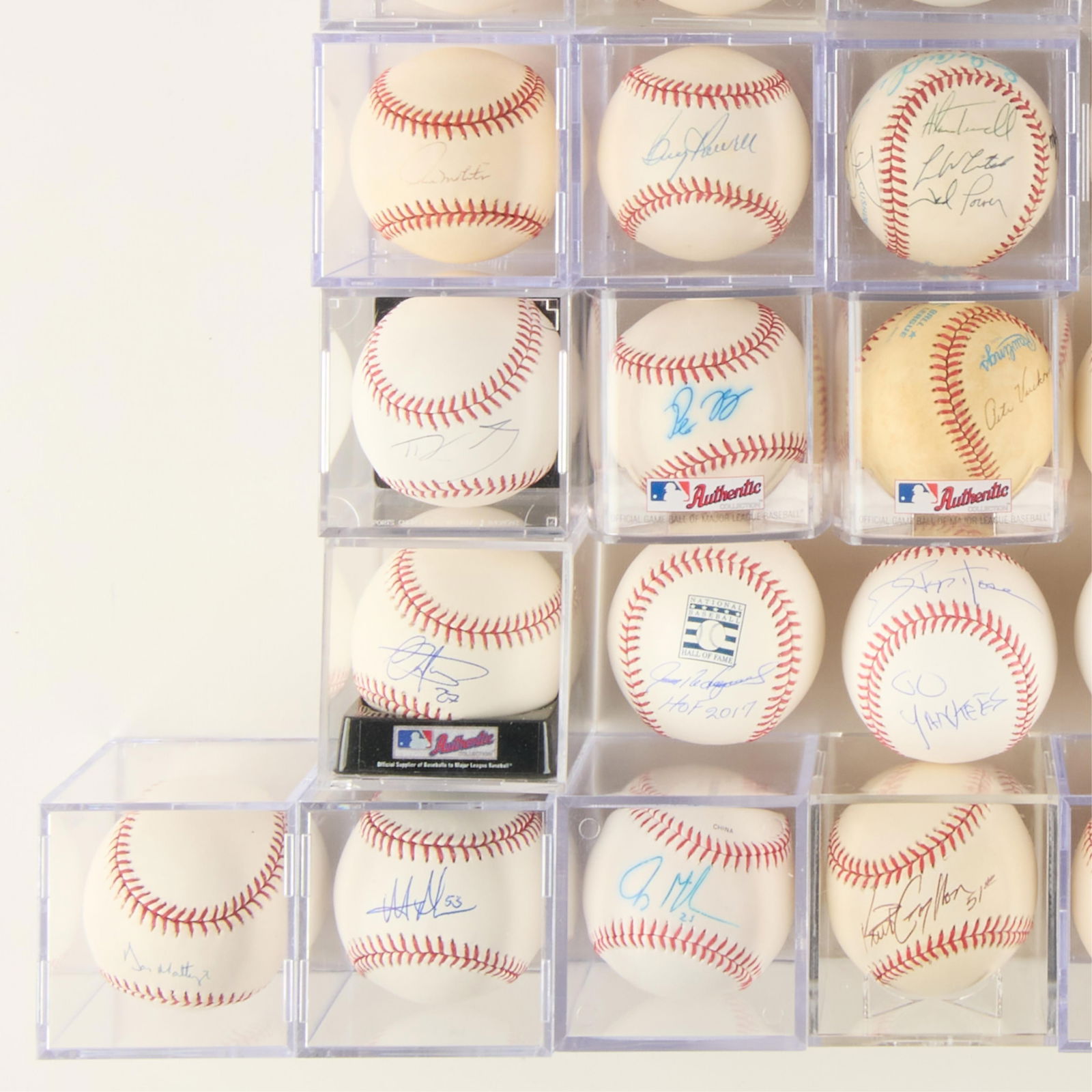 Group Assorted Autographed Baseballs - 3