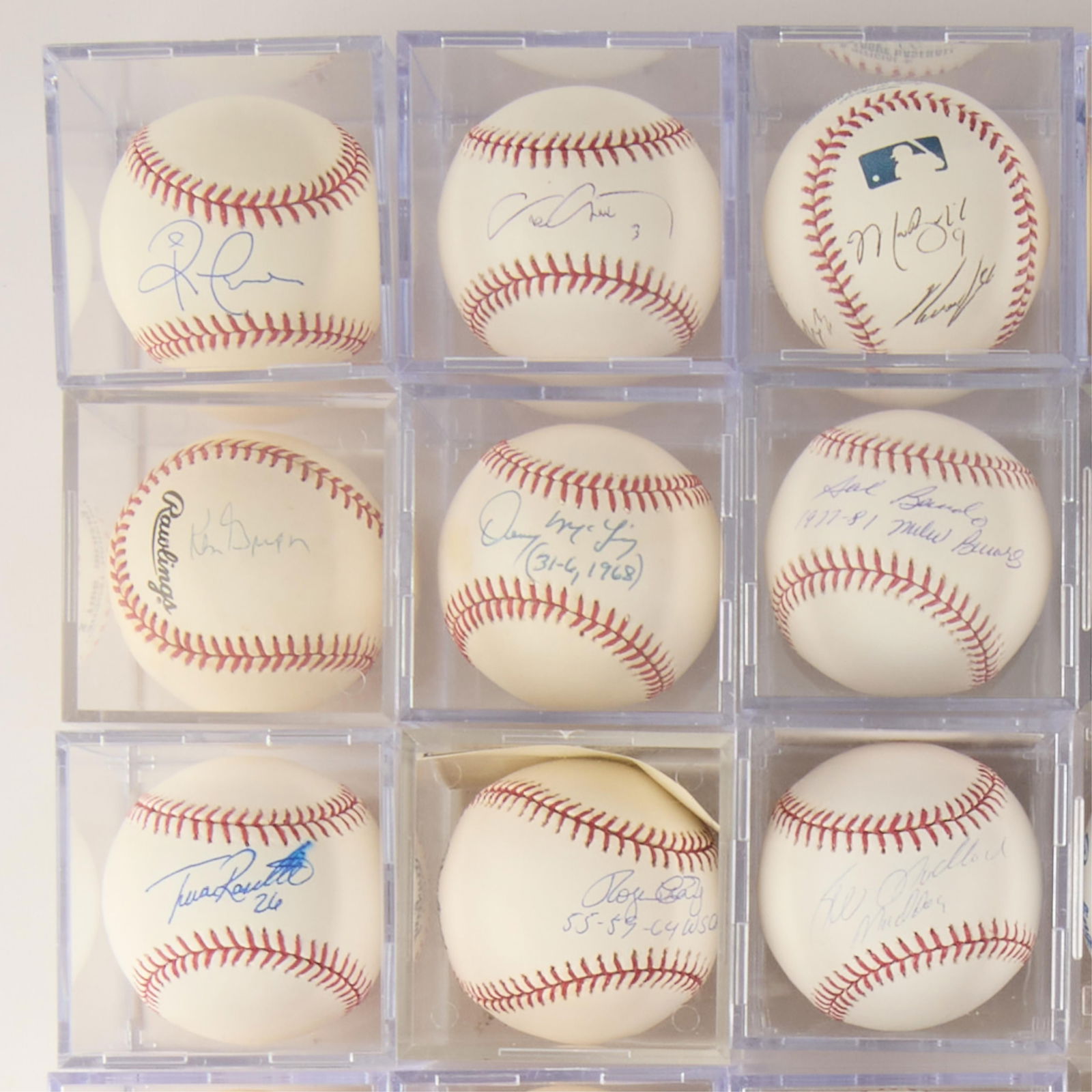 Group Assorted Autographed Baseballs - 5