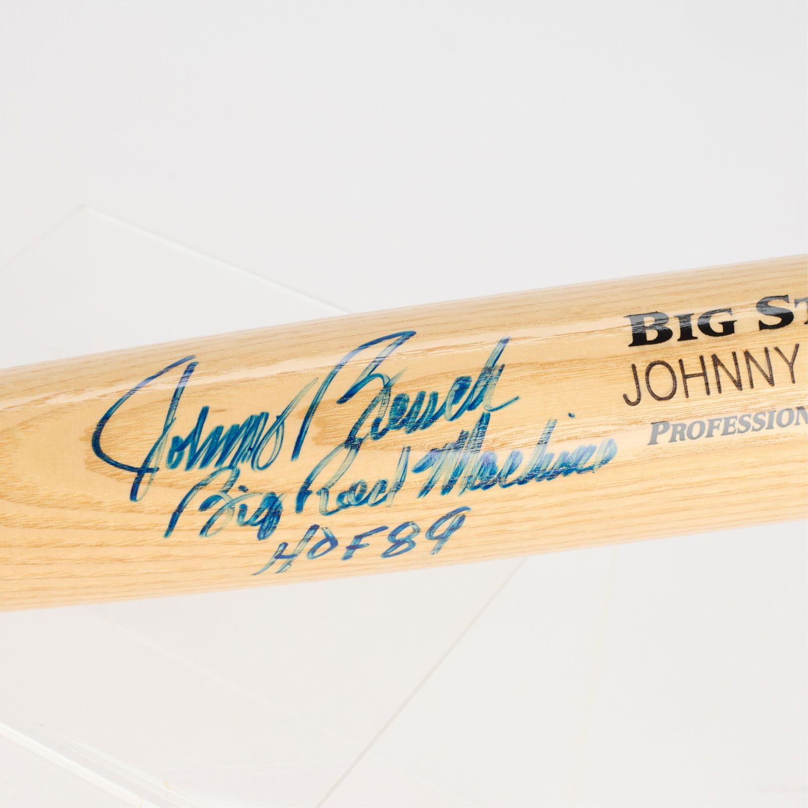 Signed Johnny Bench Baseball Bat - 2