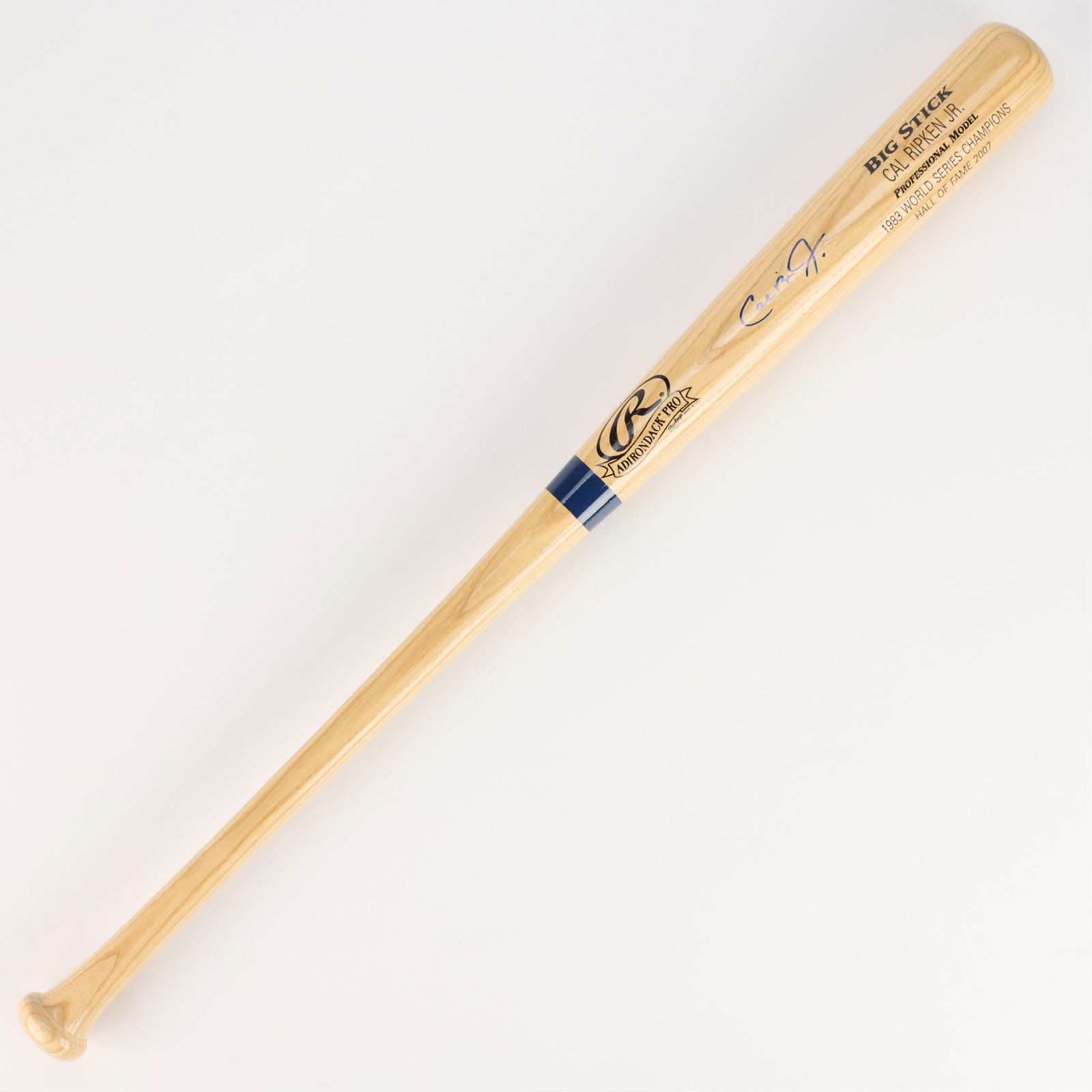 Cal Ripken Jr. Signed Rawlings Bat PSA/DNA: Rawlings Adirondack Big Stick professional model signed in dark blue ink. PSA/DNA: 8A12140.Bat length: 34 in.
