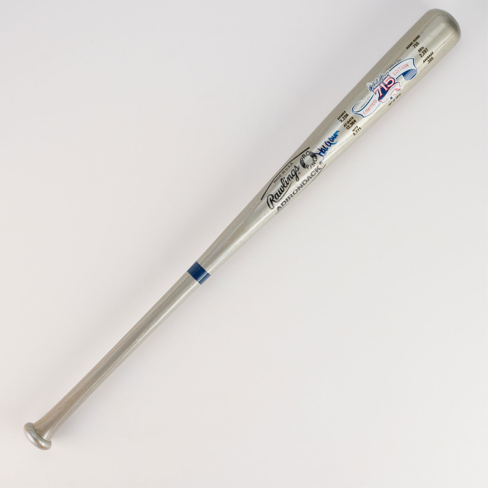 Hank Aaron Signed LE Baseball Bat (1 of 5)