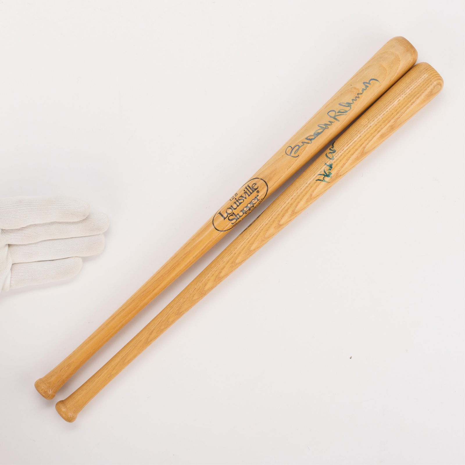 Signed Mini Bats - Robinson & Aaron (1 of 5)