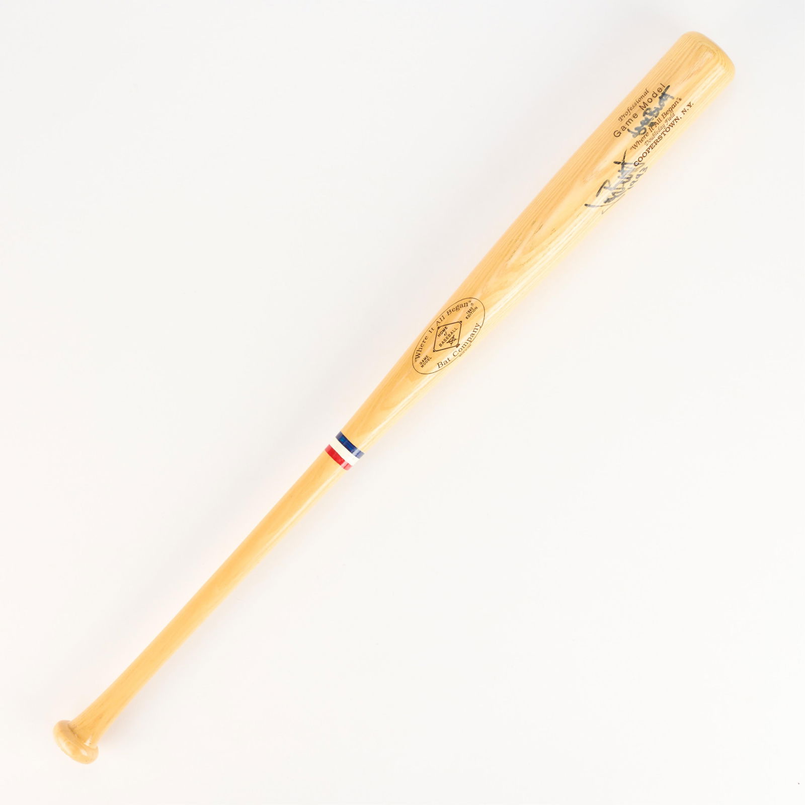1990s George Brett Signed Bat Co. JSA: Bat Company 1992 edition game model signed in black sharpie. JSA: L09012. Bat length: 34 in.
